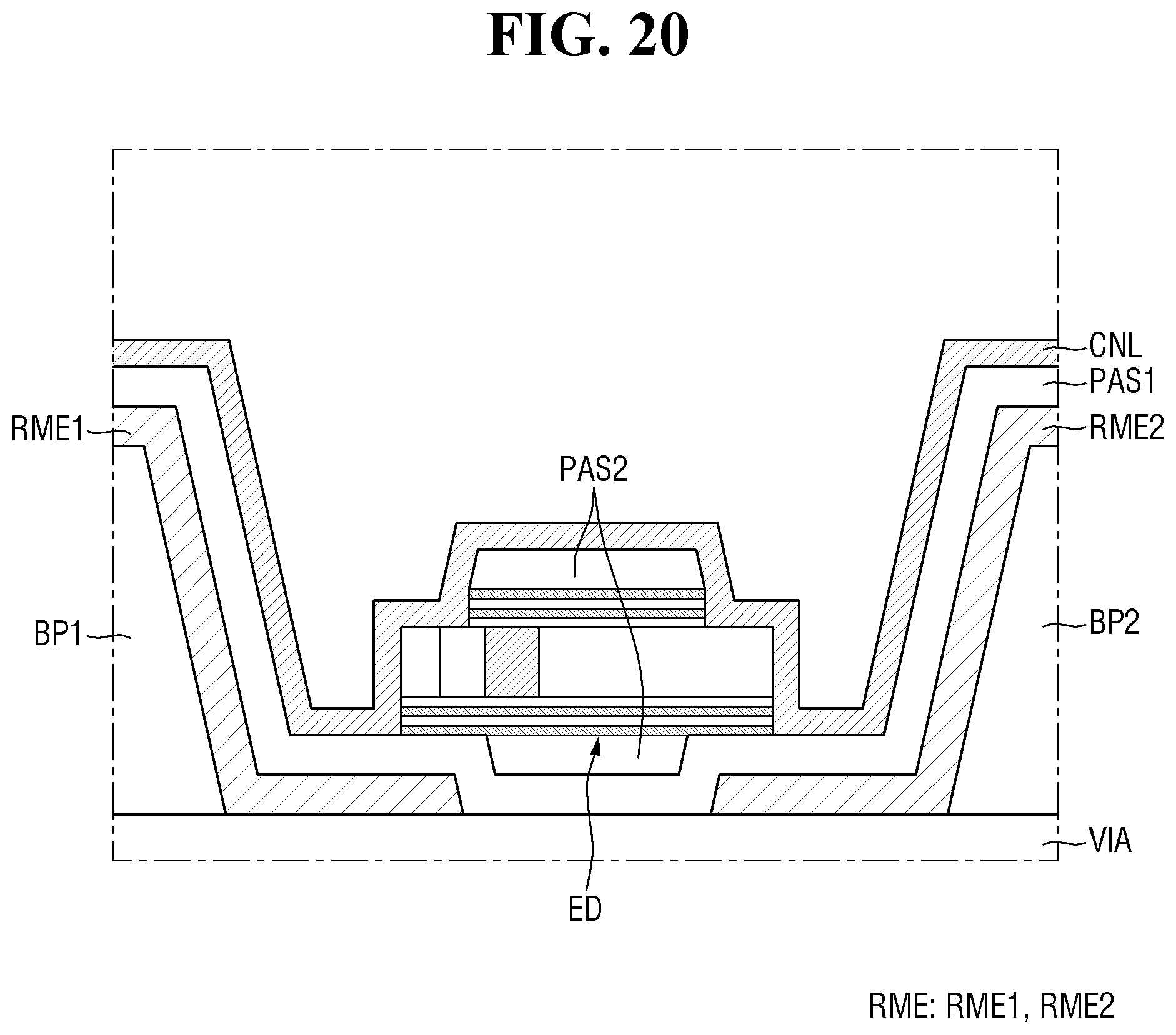 Patent US12414411 Figure 20 – Light emitting element with an insulating film comprising multiple pair layers