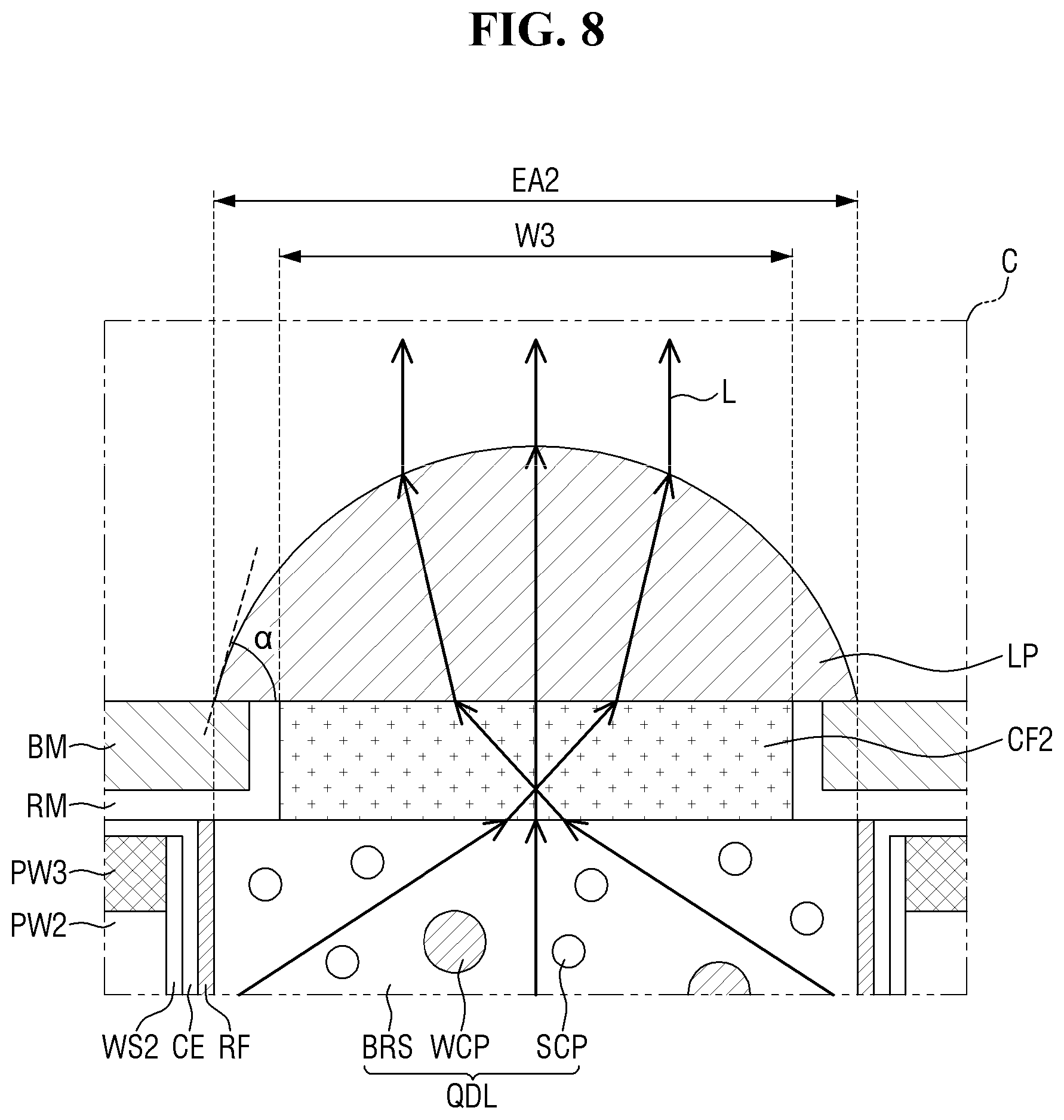 Patent US12414413 Figure 8 – Display device