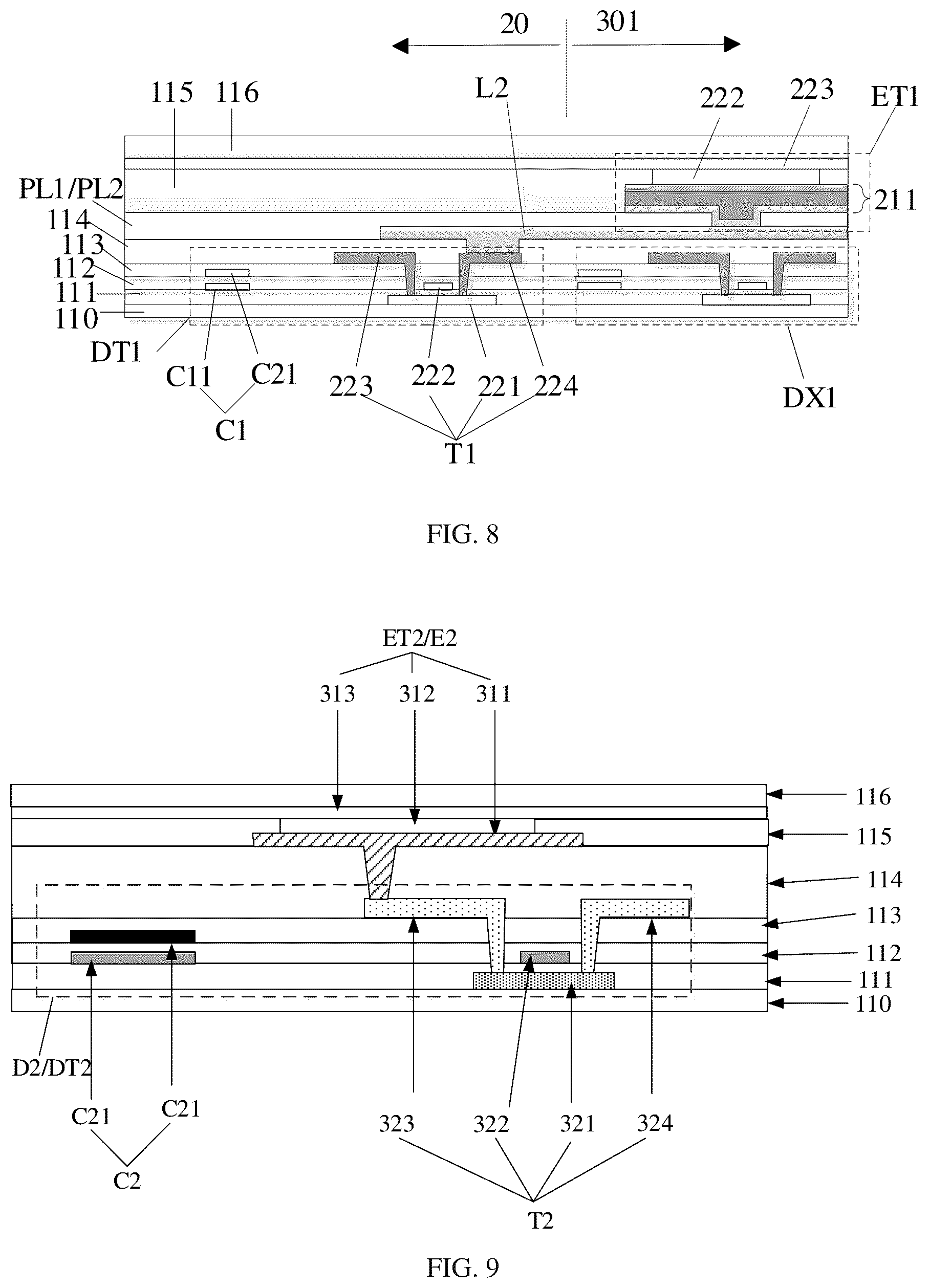 Patent US12414419 Figure 5 – Display substrate