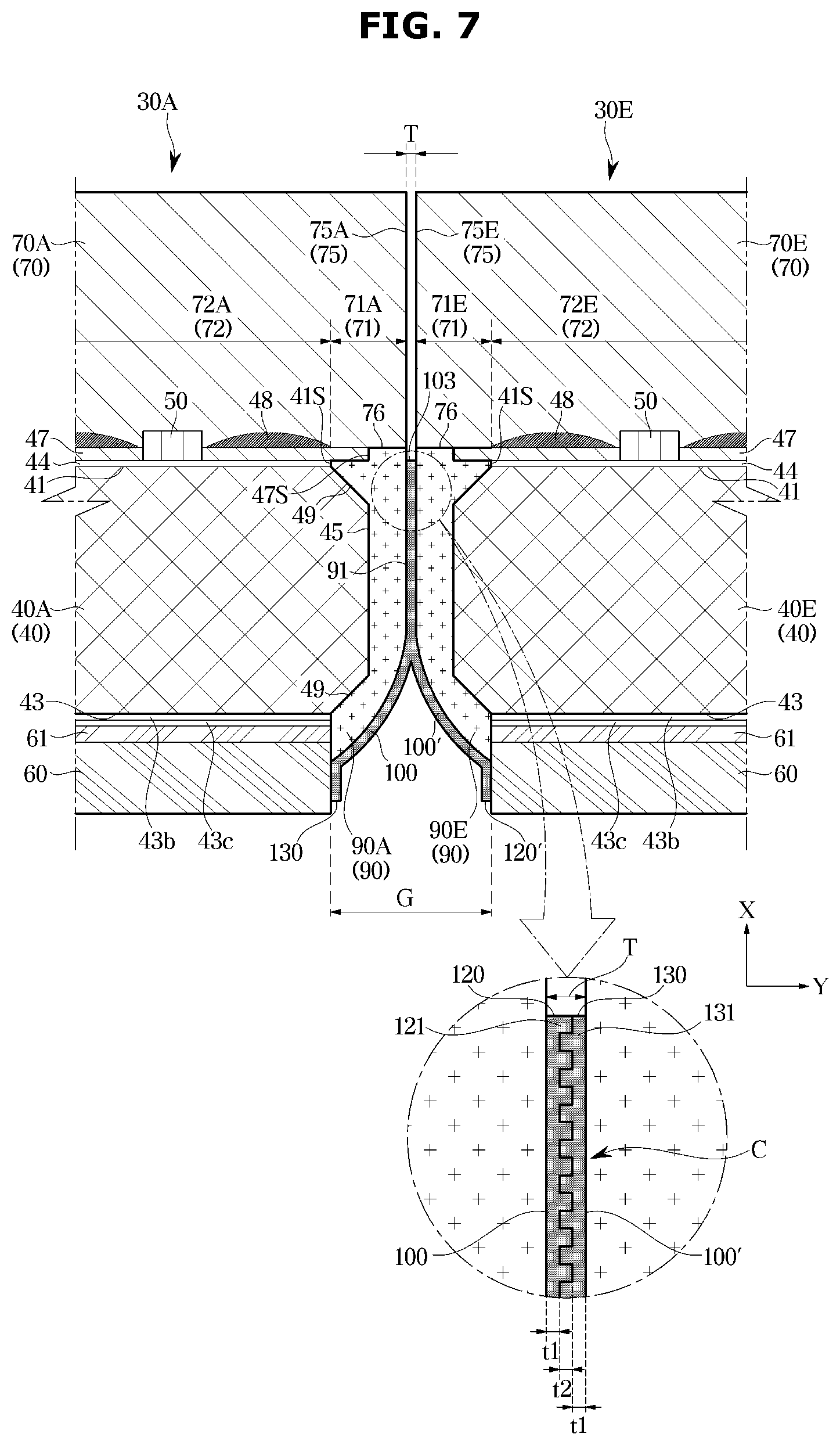 Patent US12414421 Figure 7 – Display apparatus having display module and manufacturing method thereof