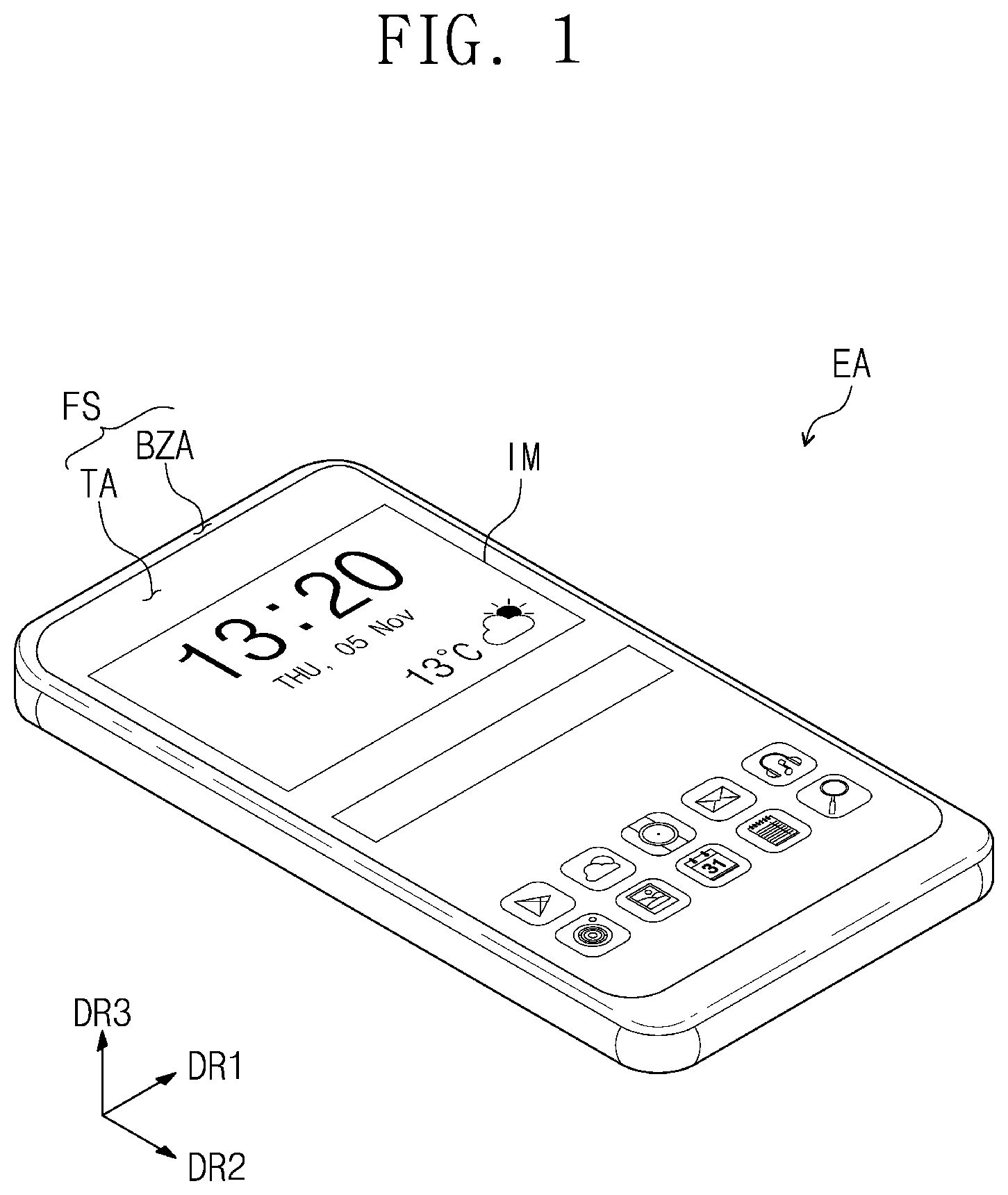 Patent US12414427 Figure 1 – Light-emitting element comprising quantum dots, display device including the same, and manufacturing method of the light-emitting element
