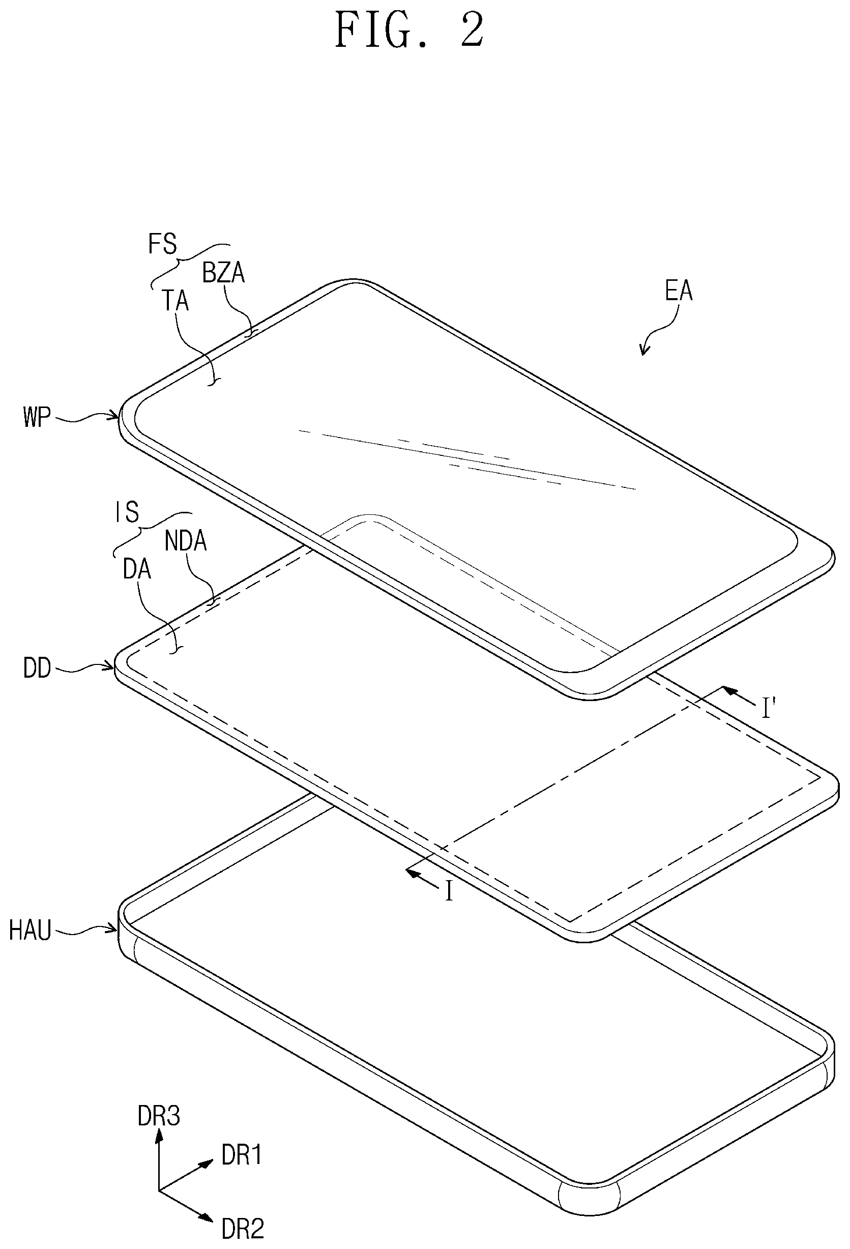 Patent US12414427 Figure 2 – Light-emitting element comprising quantum dots, display device including the same, and manufacturing method of the light-emitting element