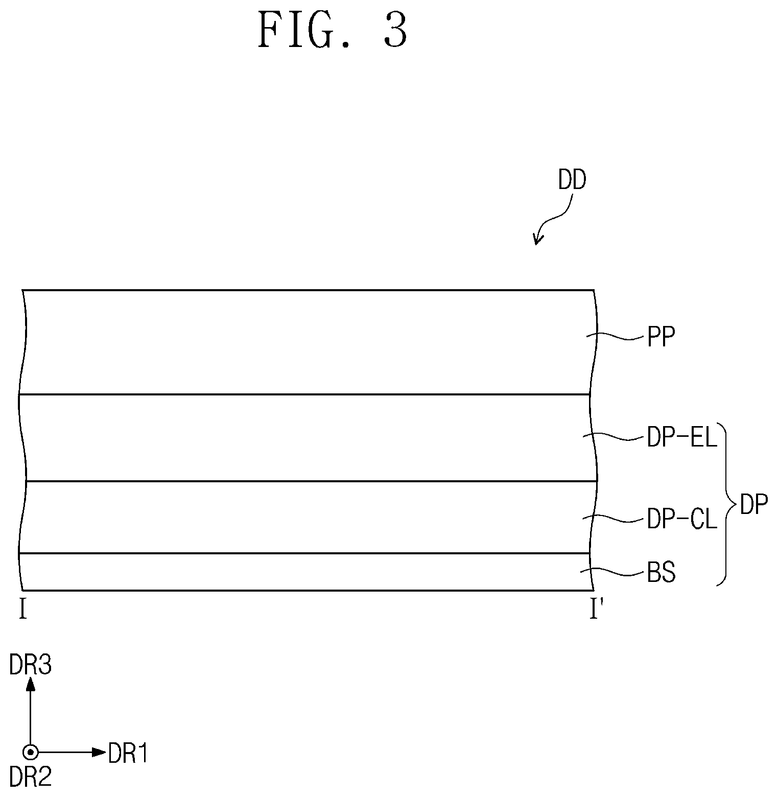 Patent US12414427 Figure 3 – Light-emitting element comprising quantum dots, display device including the same, and manufacturing method of the light-emitting element