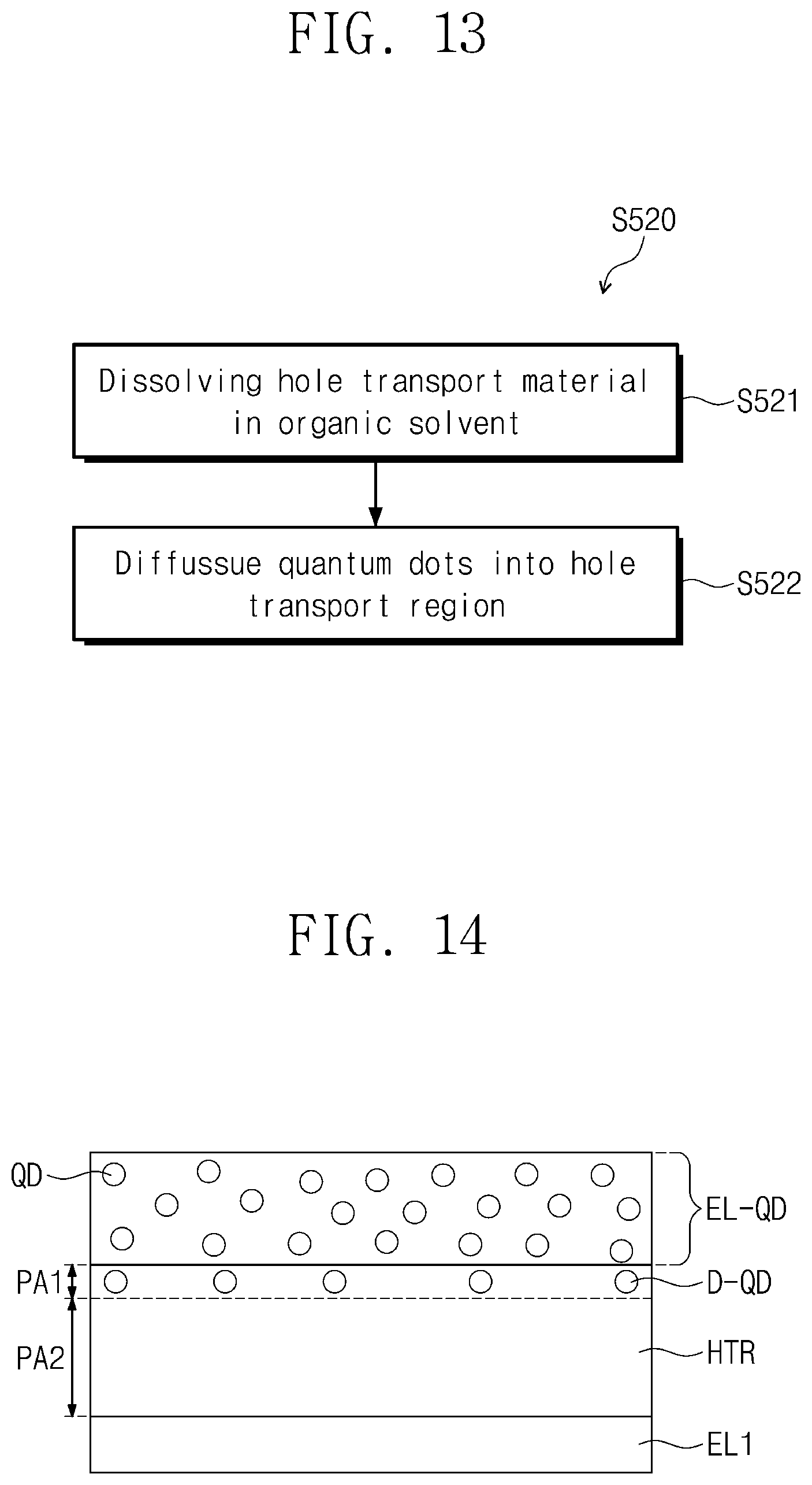 Patent US12414427 Figure 12 – Light-emitting element comprising quantum dots, display device including the same, and manufacturing method of the light-emitting element