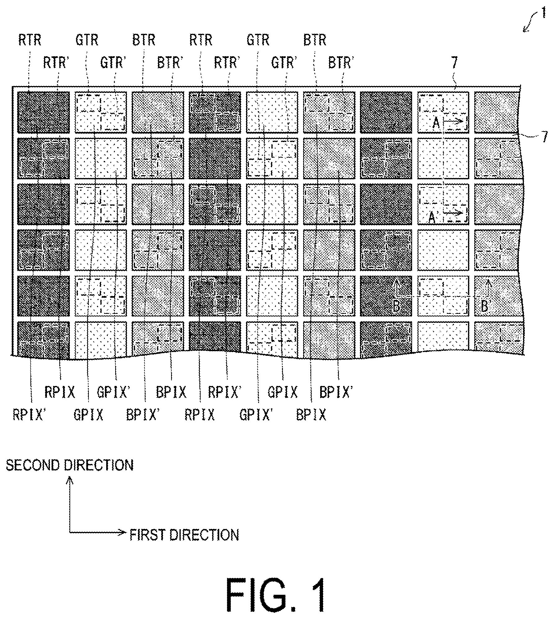 Patent US12414436 Figure 1 – Display device