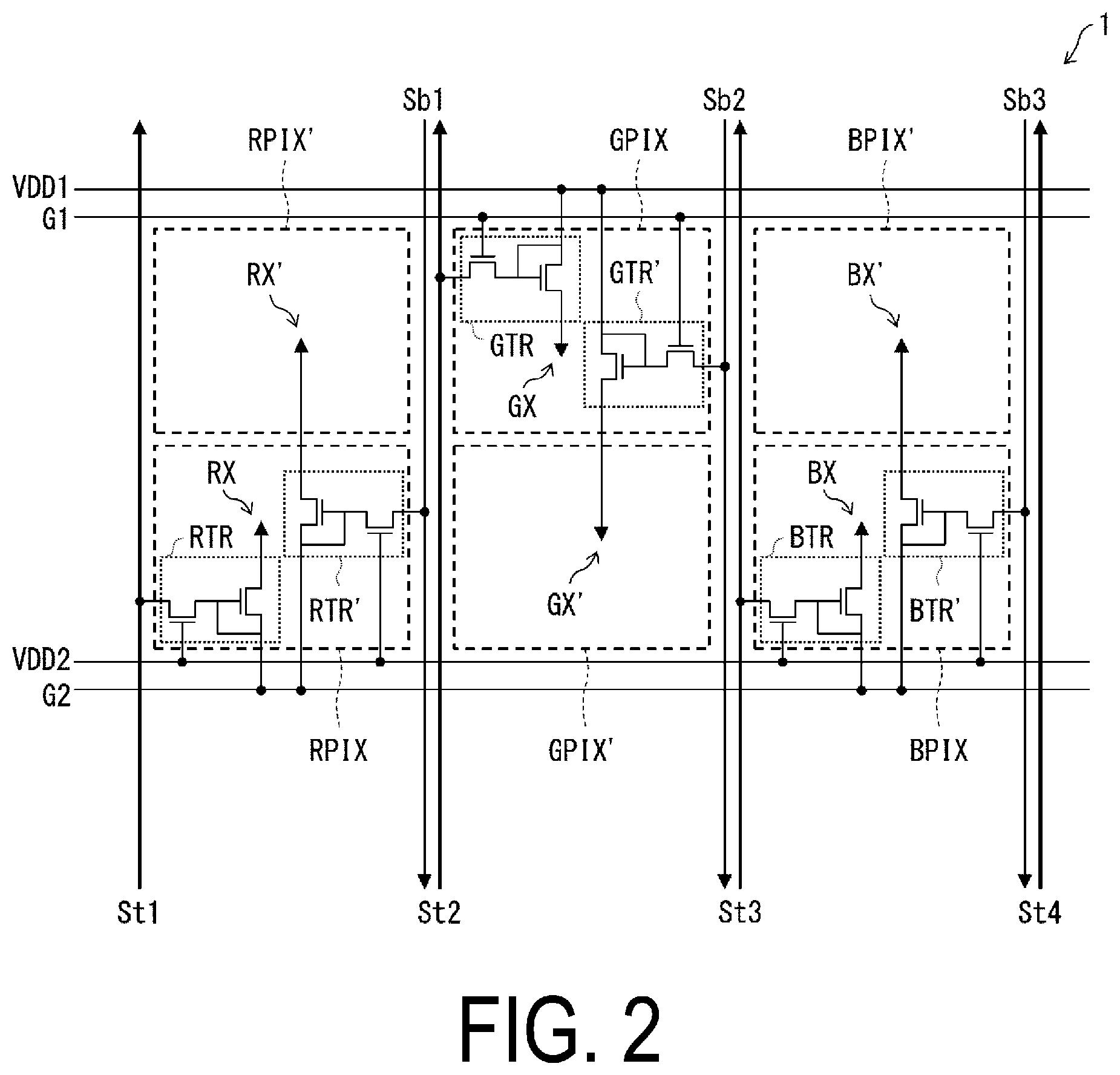 Patent US12414436 Figure 2 – Display device