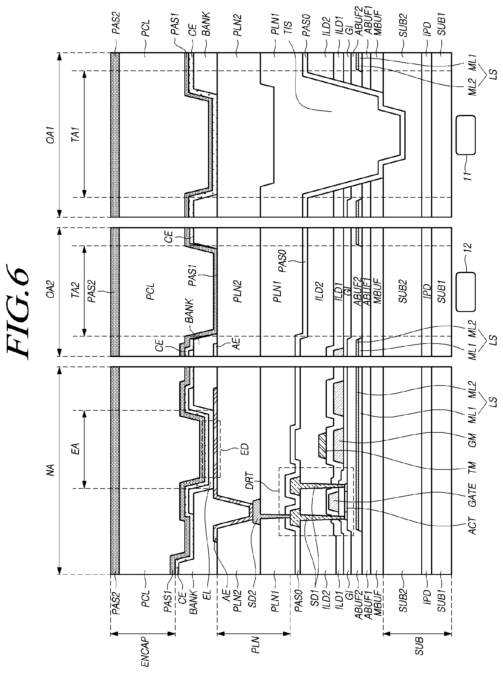 Patent US12414438 Figure 9 – Display device