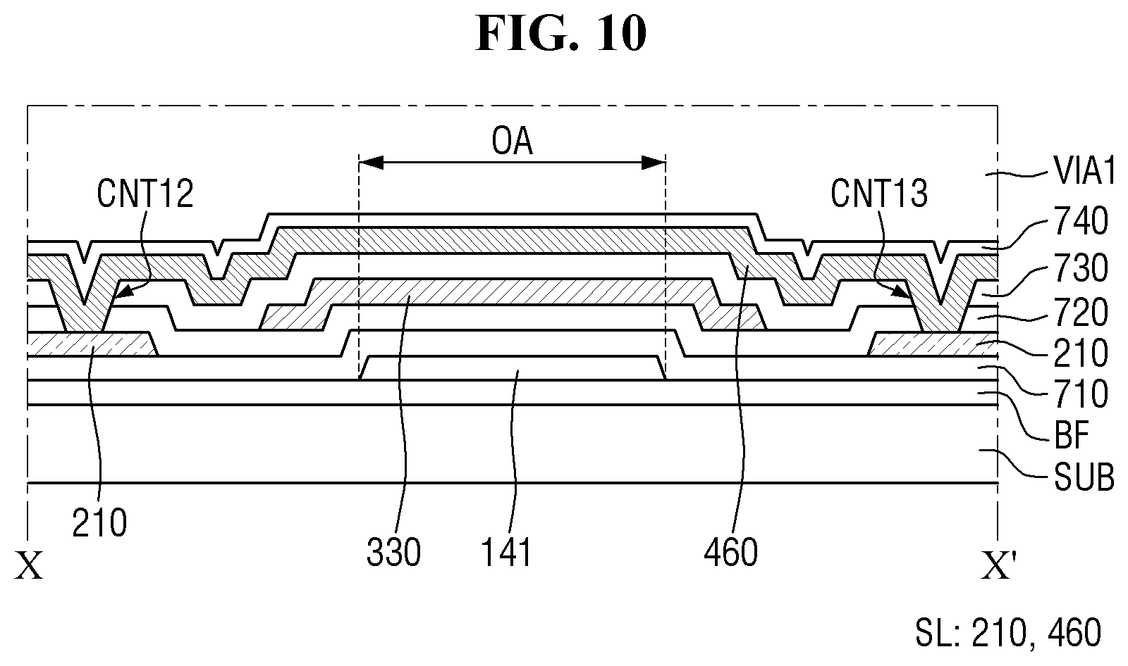 Patent US12414440 Figure 10 – Display device