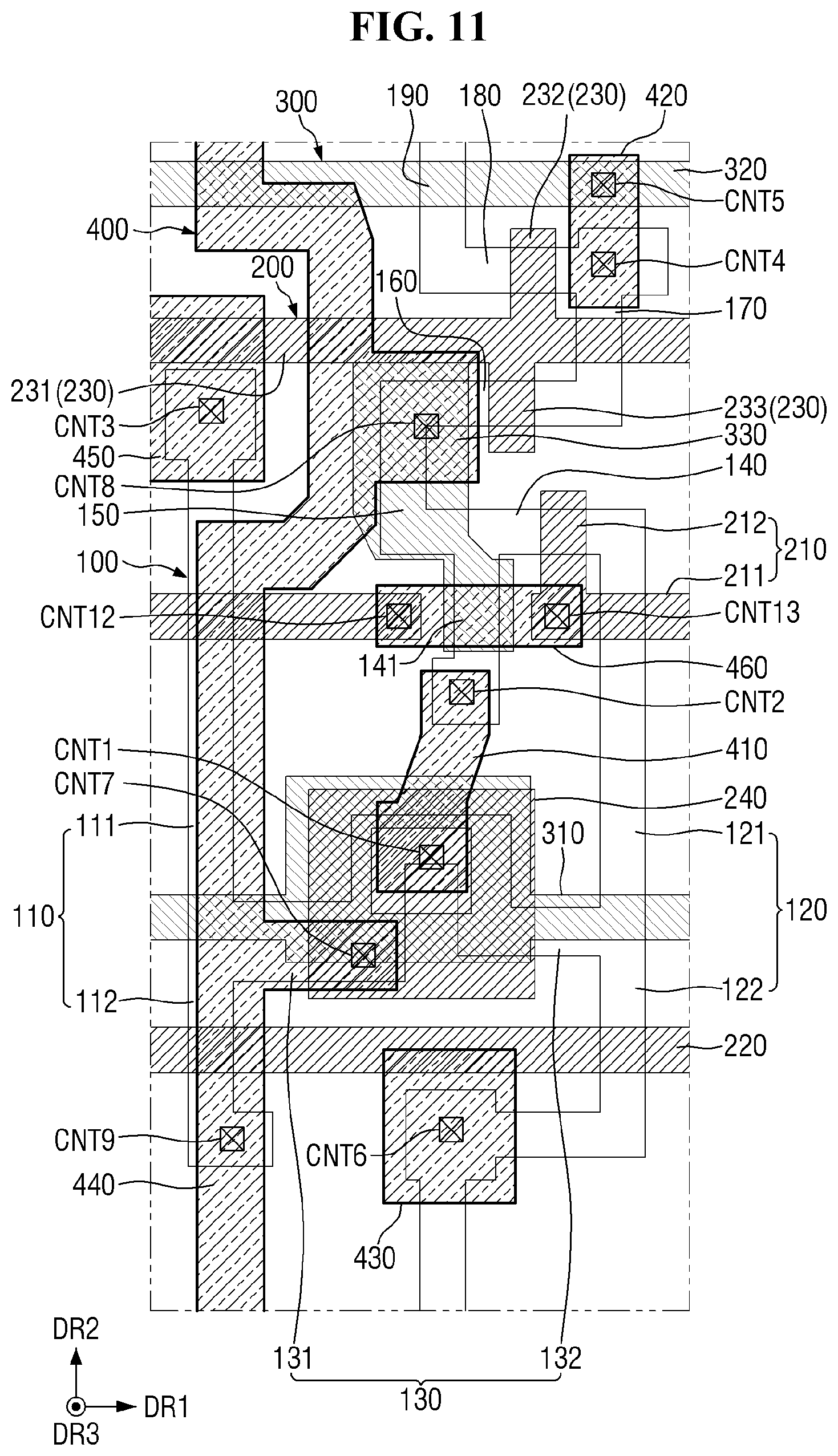 Patent US12414440 Figure 11 – Display device