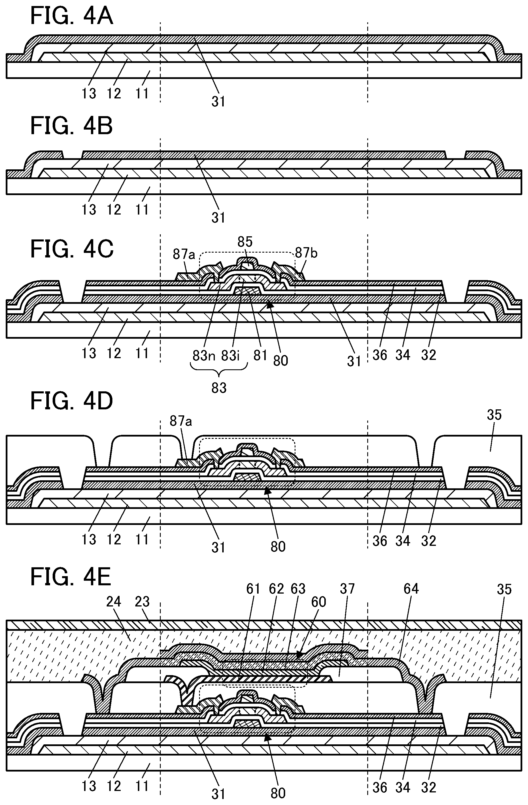Patent US12414443 Figure 4 – Light-emitting device, light-emitting module, electronic device, and manufacturing method of light-emitting device