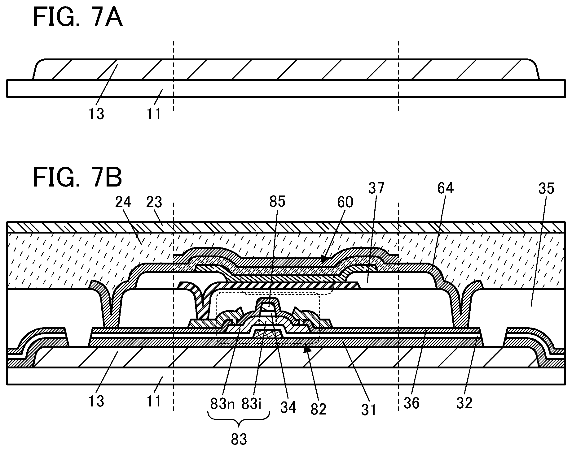 Patent US12414443 Figure 7 – Light-emitting device, light-emitting module, electronic device, and manufacturing method of light-emitting device