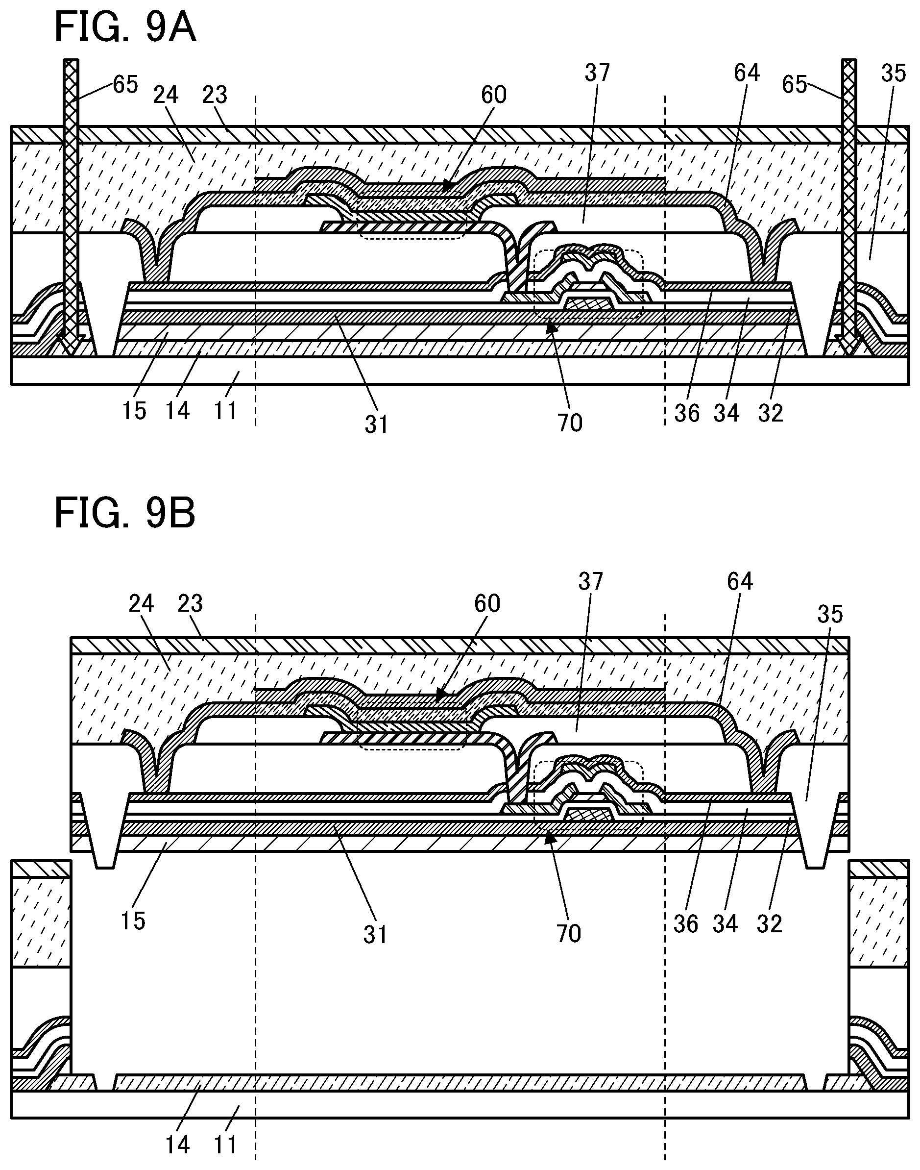 Patent US12414443 Figure 9 – Light-emitting device, light-emitting module, electronic device, and manufacturing method of light-emitting device