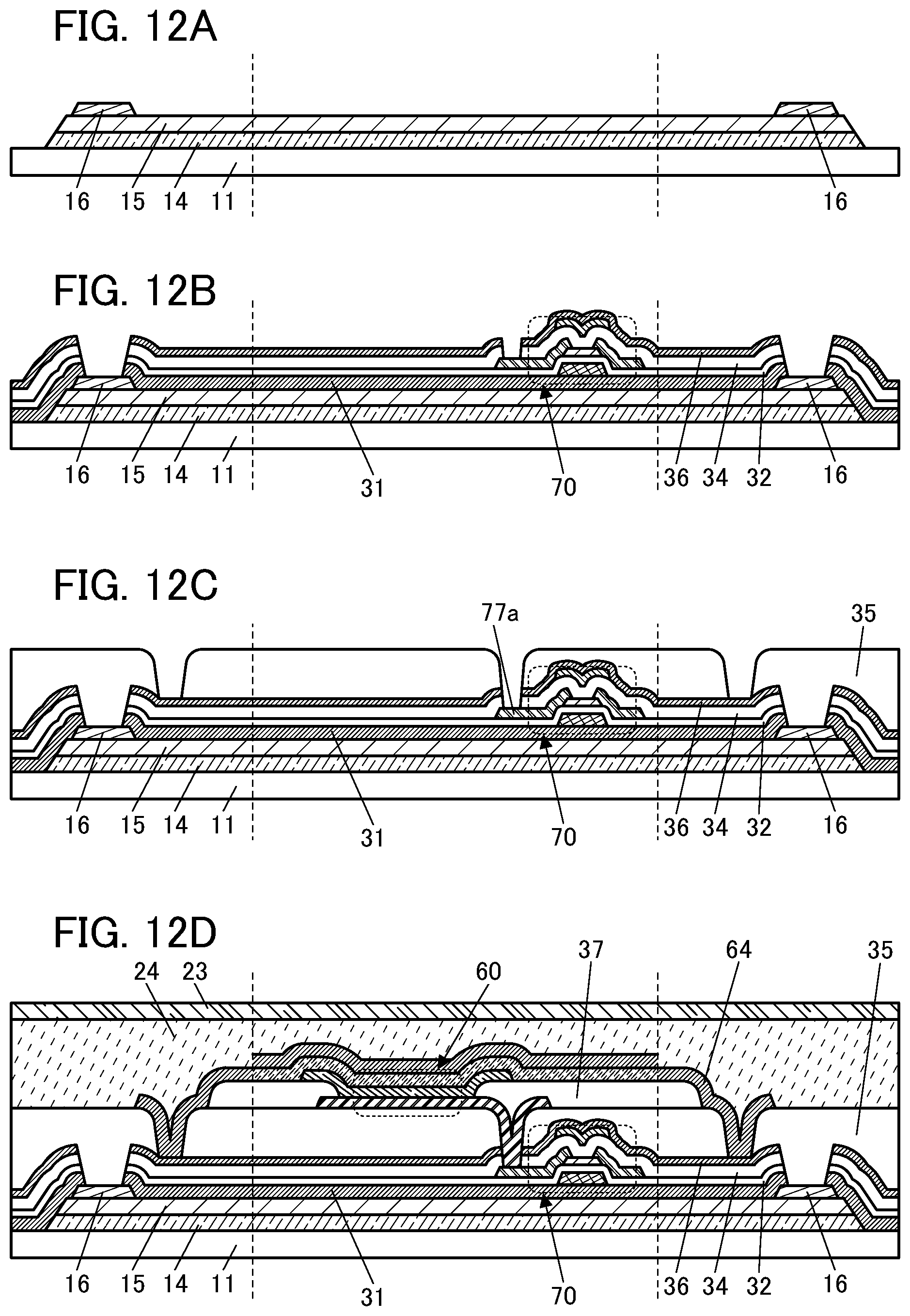 Patent US12414443 Figure 12 – Light-emitting device, light-emitting module, electronic device, and manufacturing method of light-emitting device