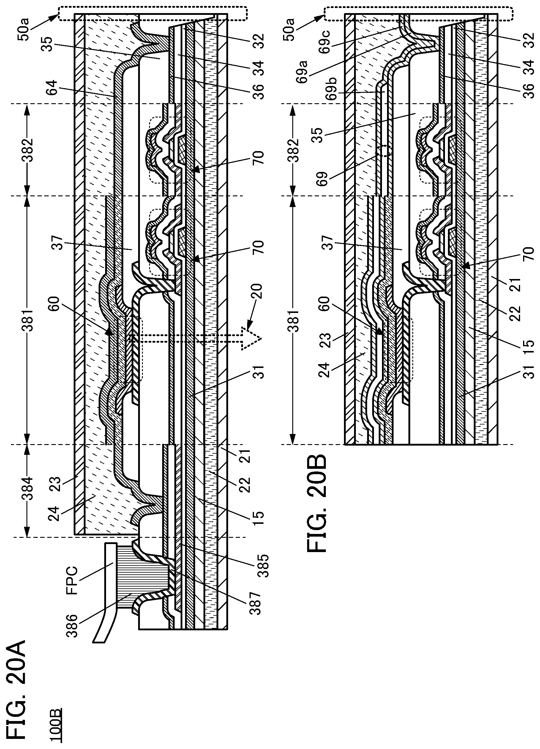 Patent US12414443 Figure 20 – Light-emitting device, light-emitting module, electronic device, and manufacturing method of light-emitting device