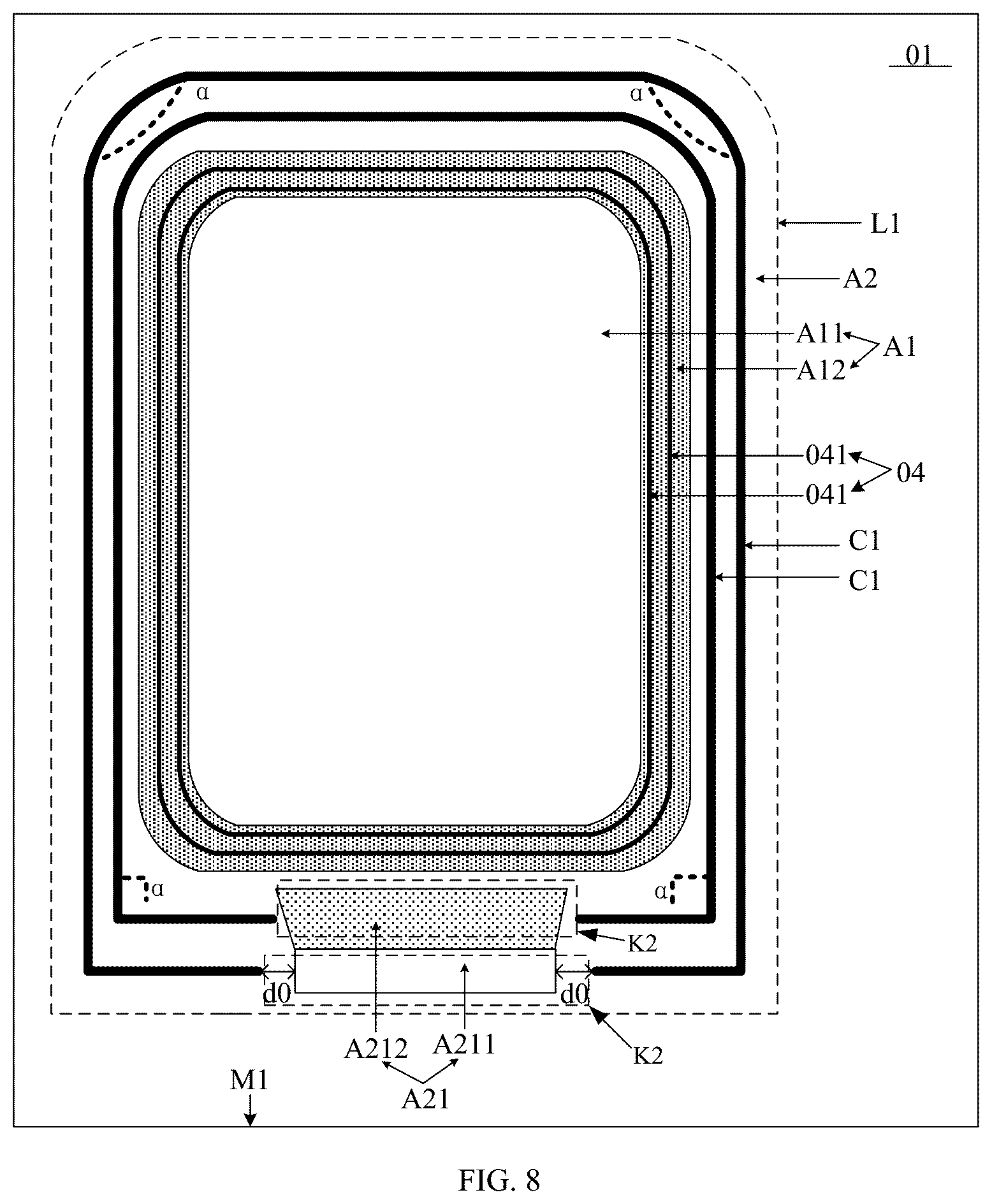 Patent US12414446 Figure 5 – Display substrate and method for manufacturing same, and display device