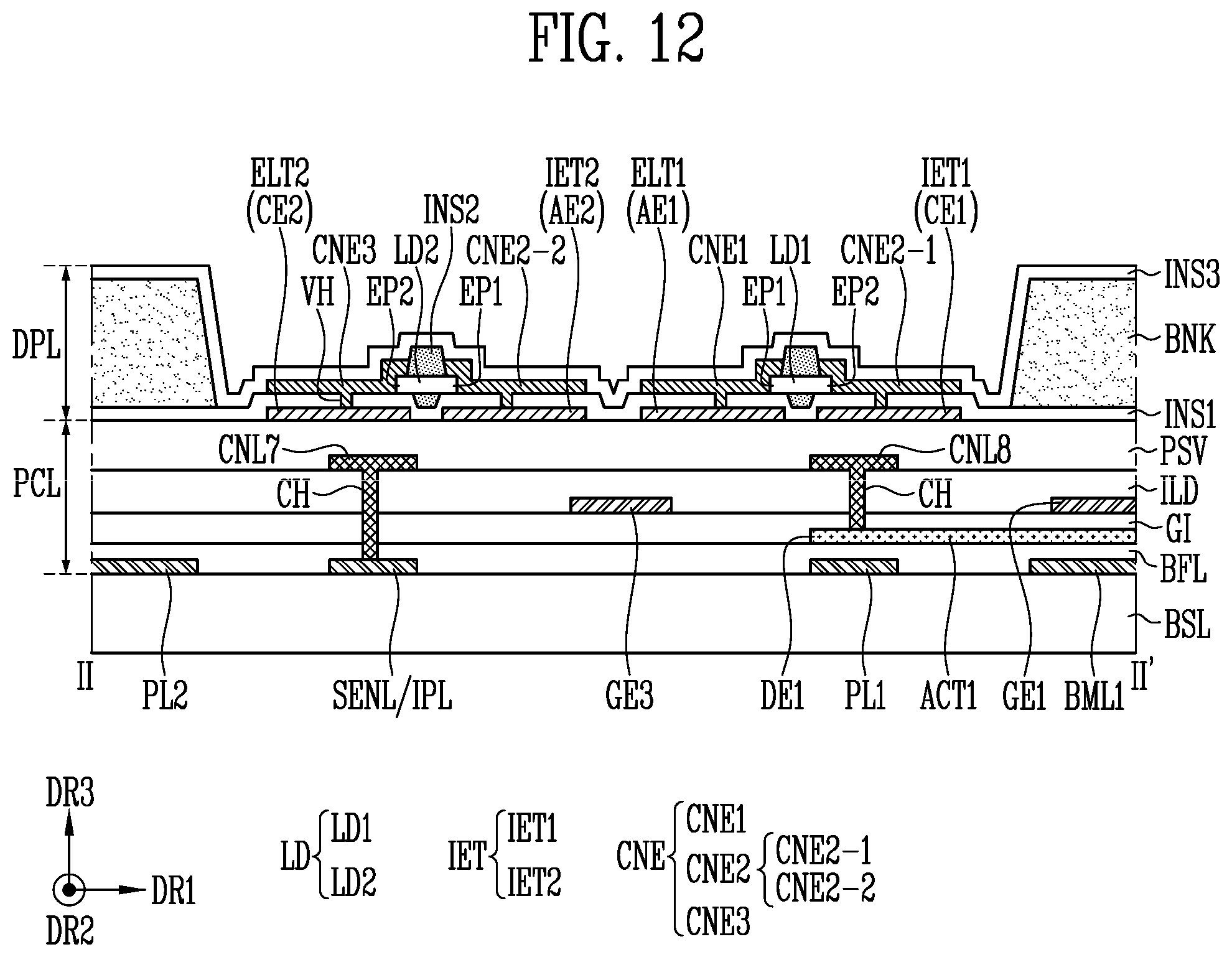 Patent US12414447 Figure 12 – Display device
