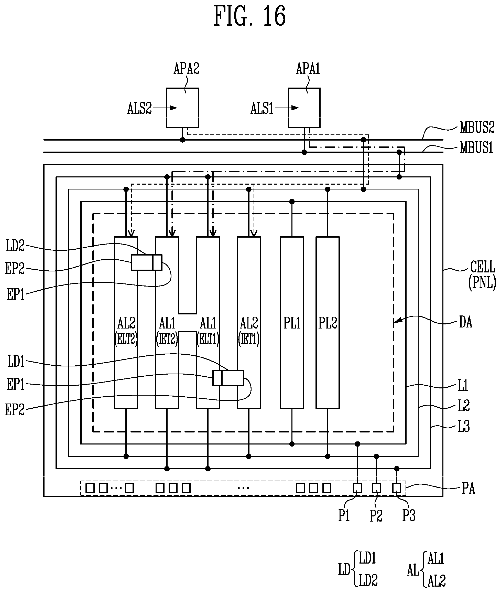 Patent US12414447 Figure 16 – Display device