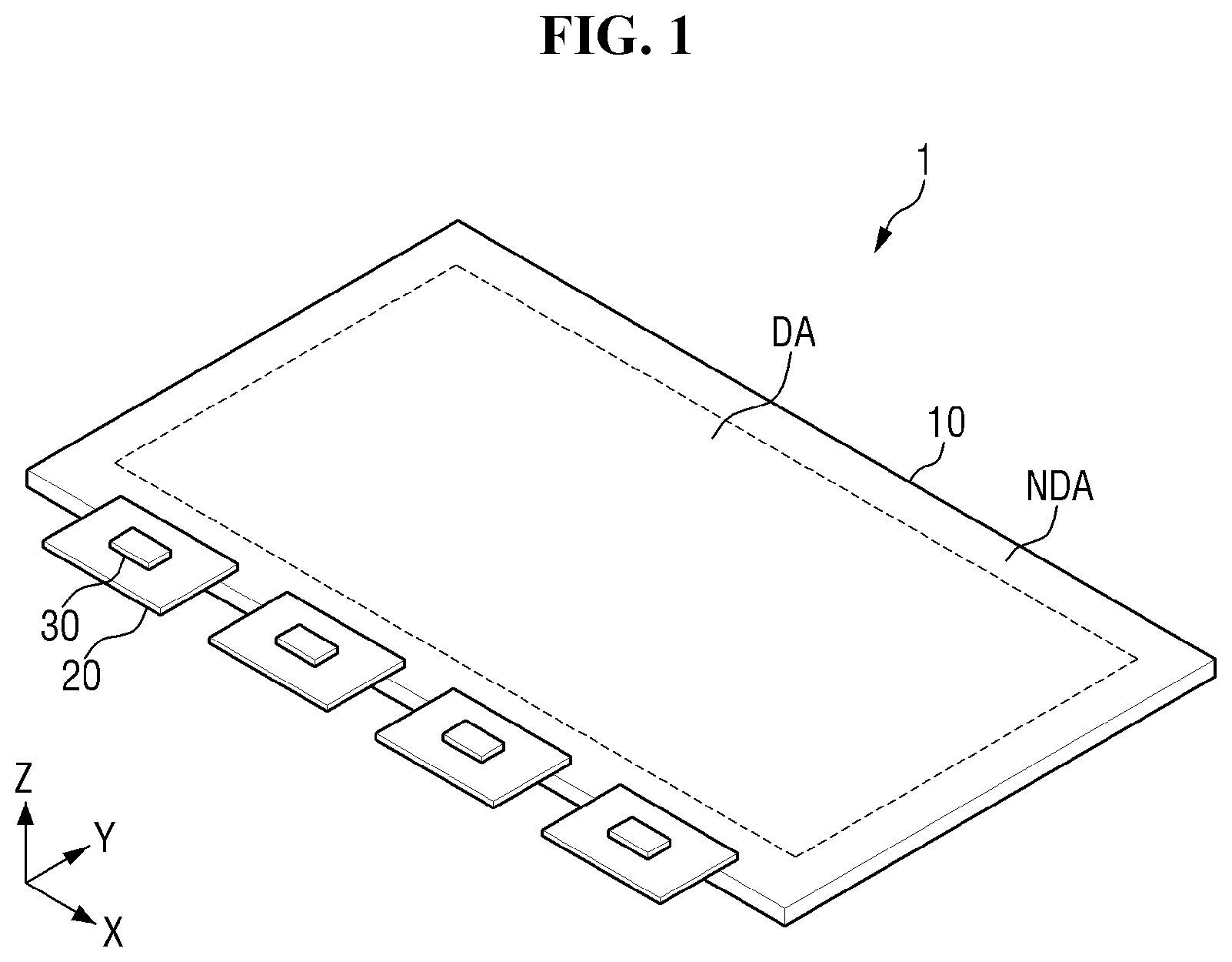 Patent US12414448 Figure 1 – Display device