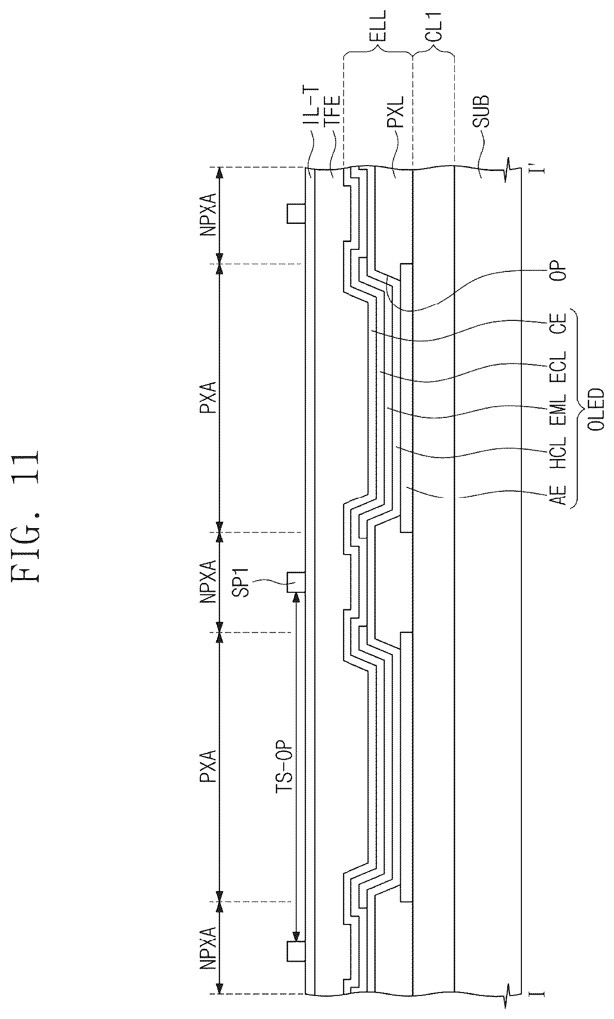 Patent US12414456 Figure 12 – Organic light emitting display module and organic light emitting display device having the same