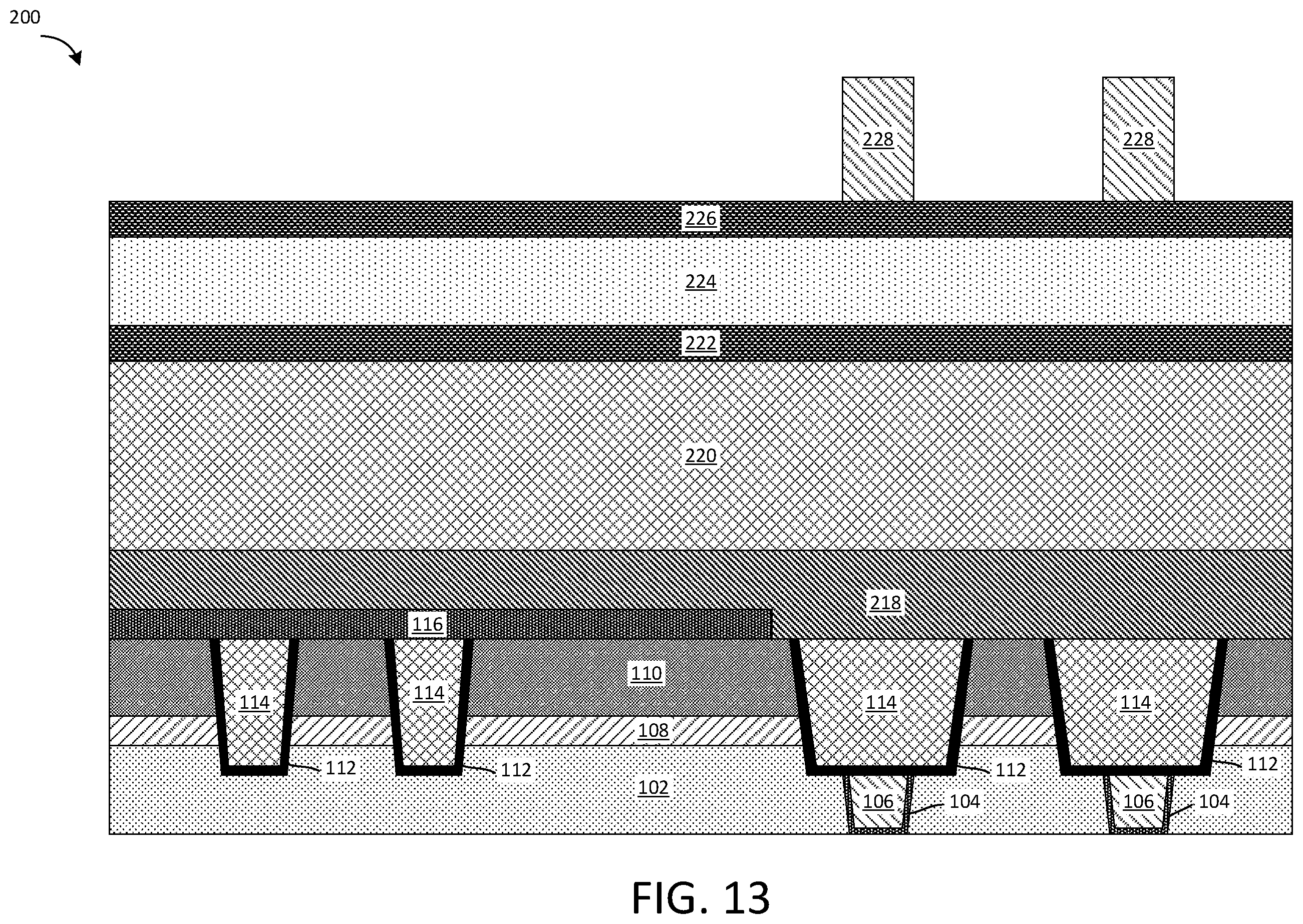 Patent US12414480 Figure 11 – MRAM bottom electrode contact with taper profile