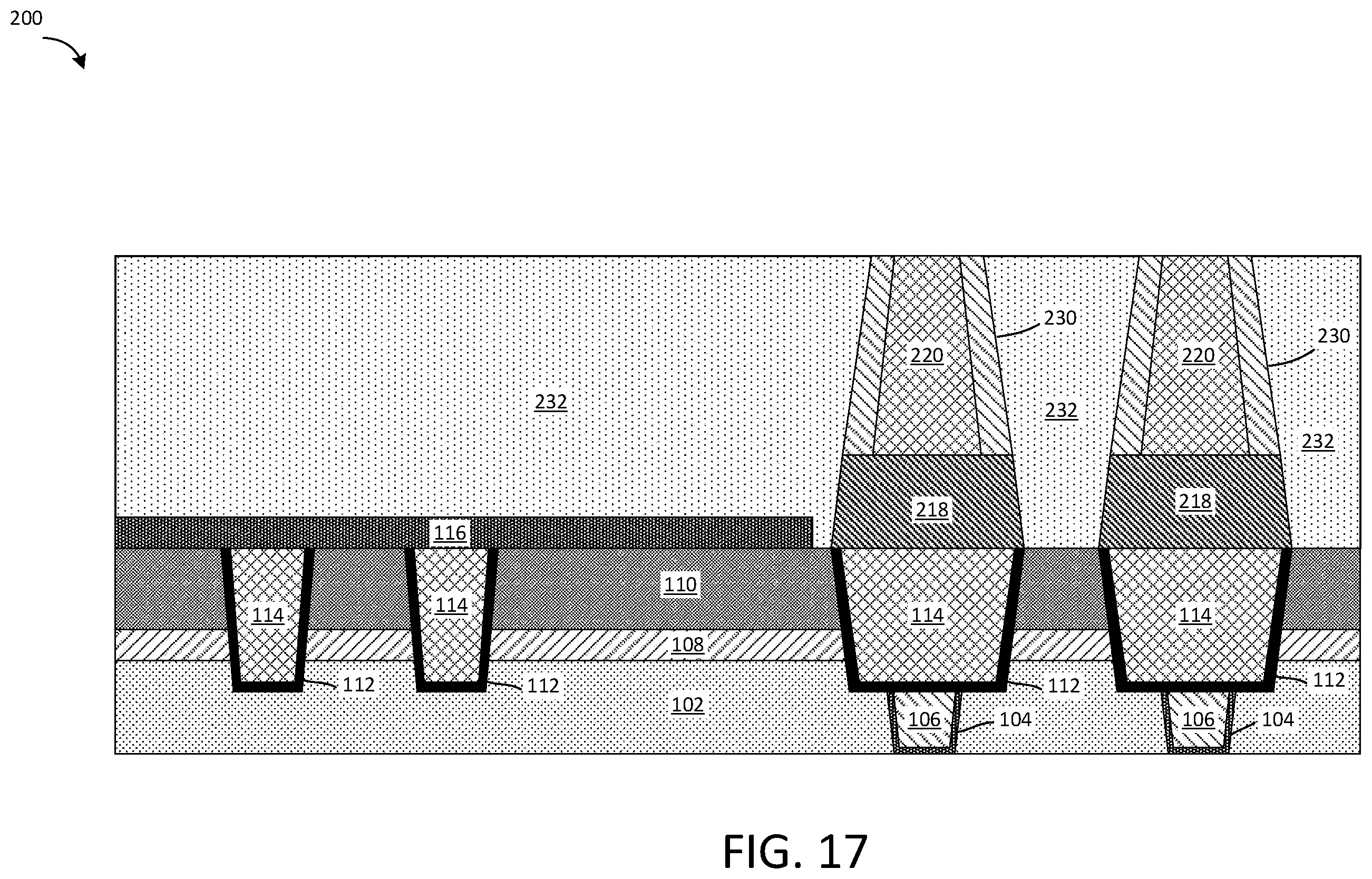 Patent US12414480 Figure 15 – MRAM bottom electrode contact with taper profile