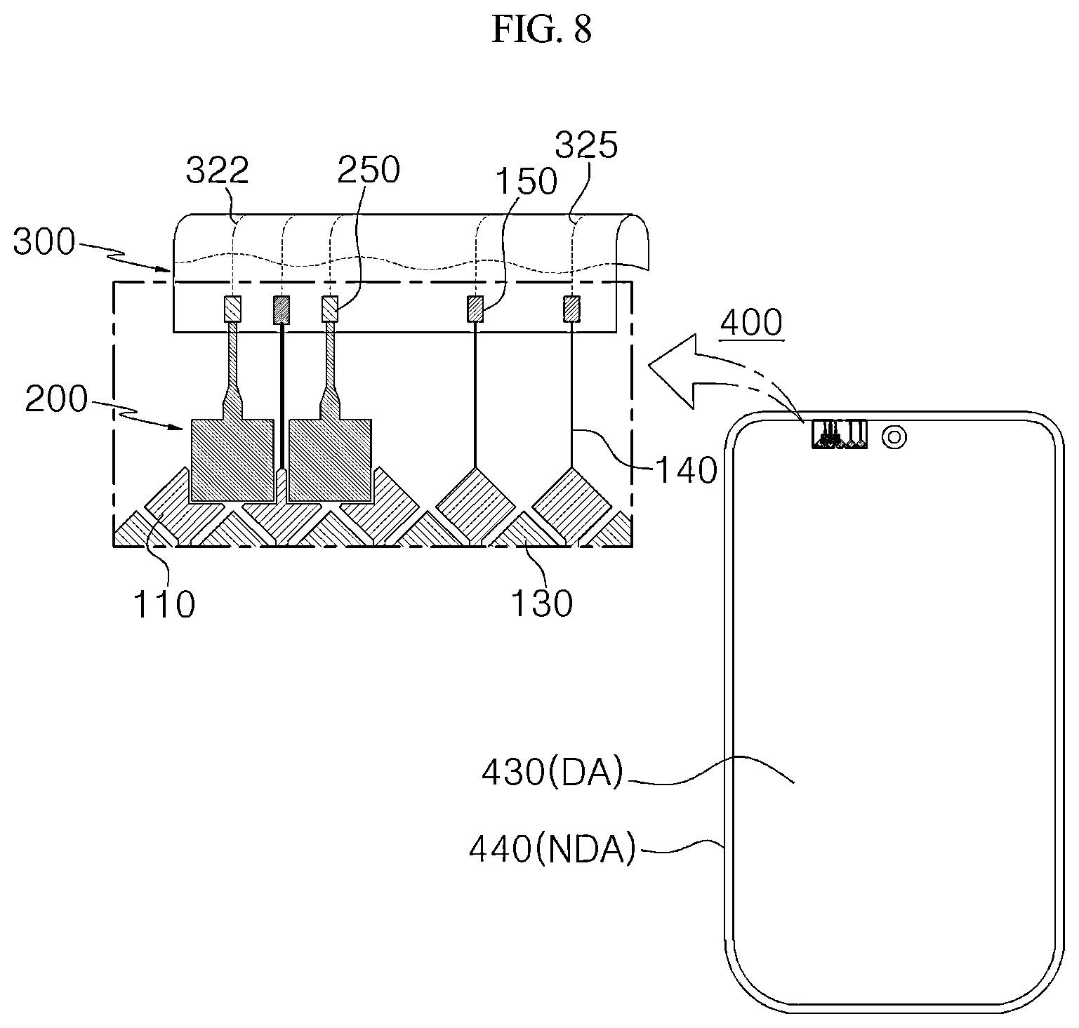 Patent US12417001 Figure 5 – Sensor device package and image display device including the same