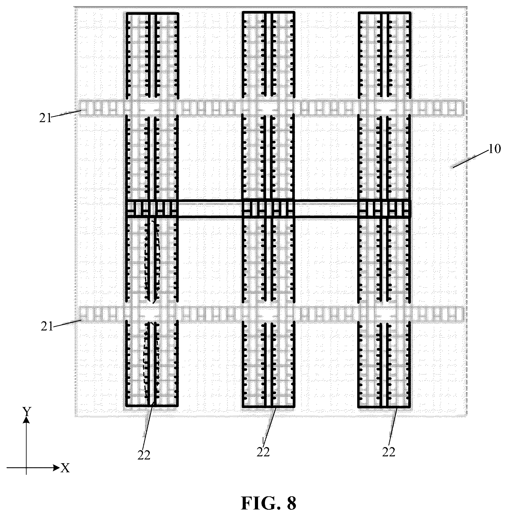Patent US12417003 Figure 6 – Display panel and display apparatus with additional electrode layer for improving mutual capacitance variation