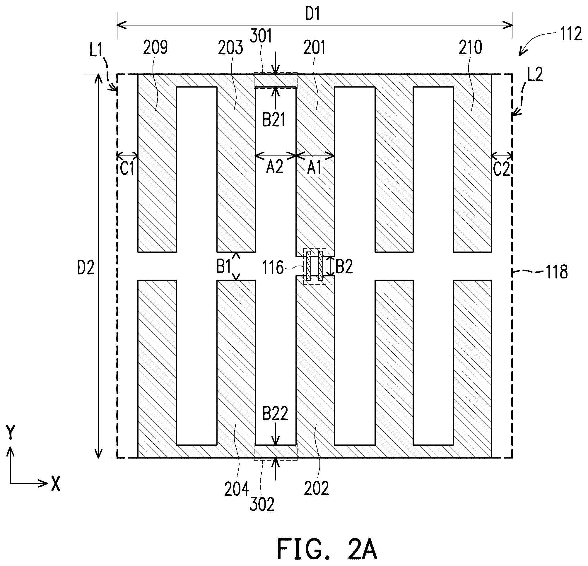 Patent US12417005 Figure 2 – Touch panel with well-designed touch pattern