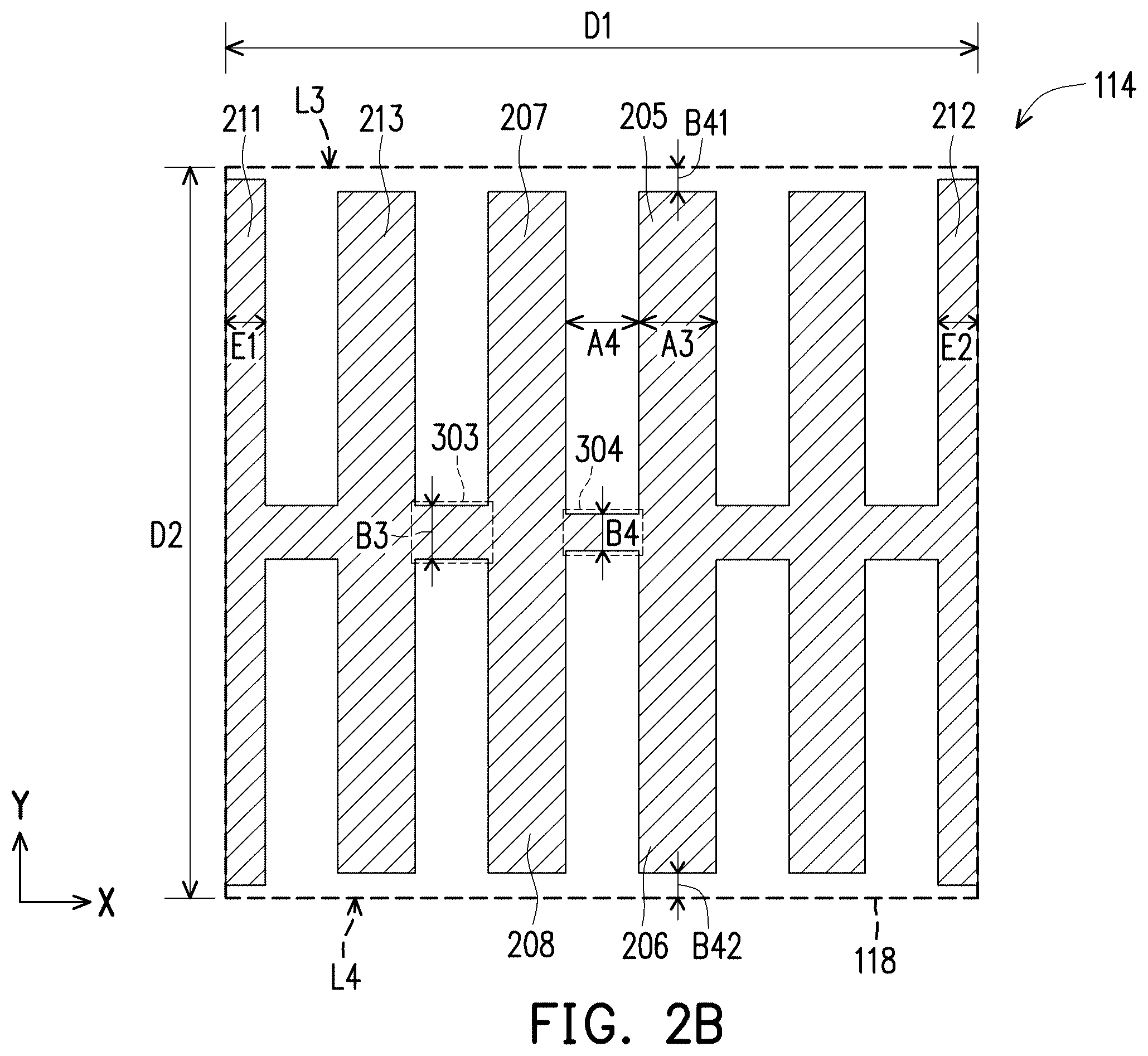 Patent US12417005 Figure 3 – Touch panel with well-designed touch pattern
