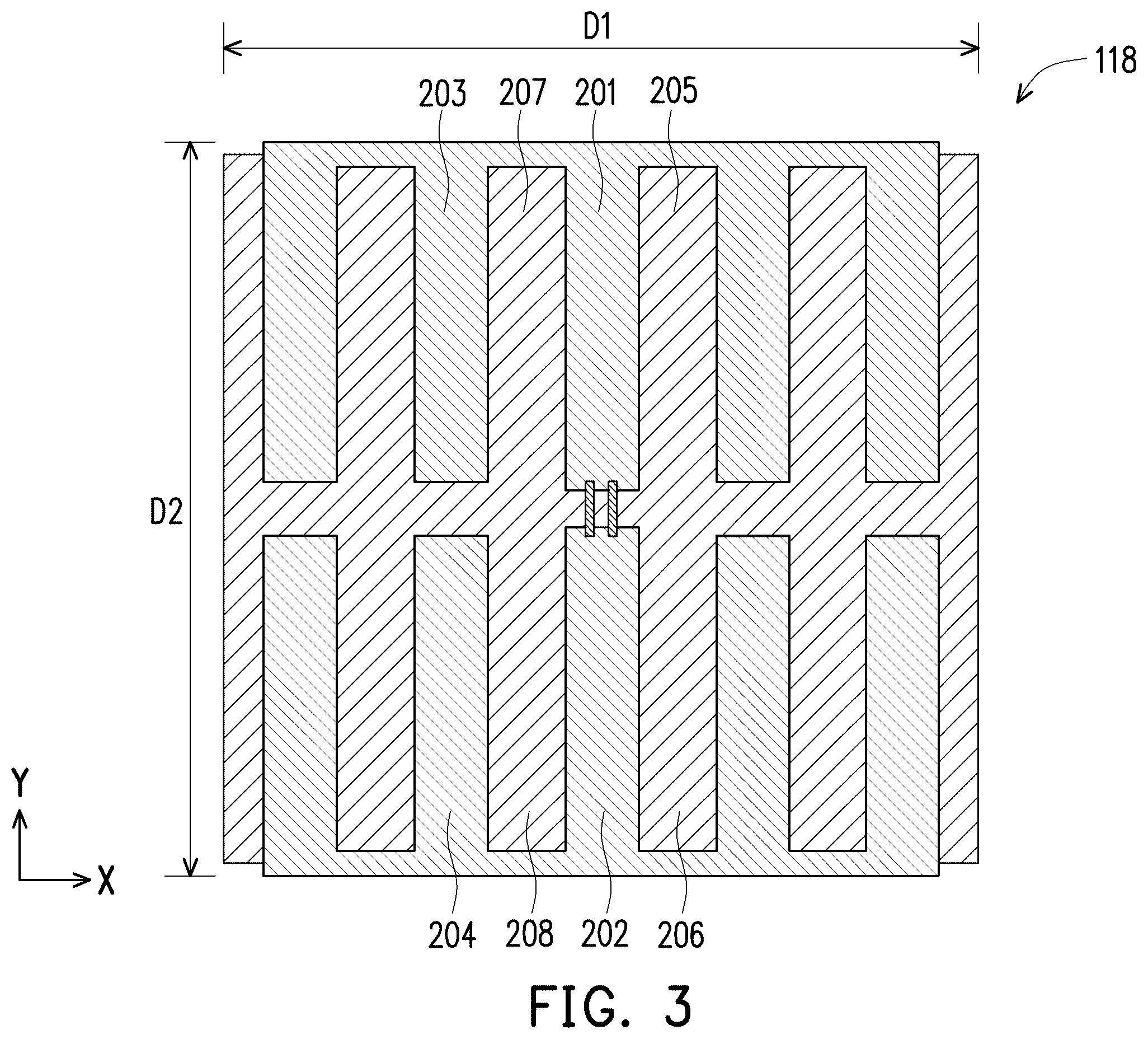 Patent US12417005 Figure 4 – Touch panel with well-designed touch pattern