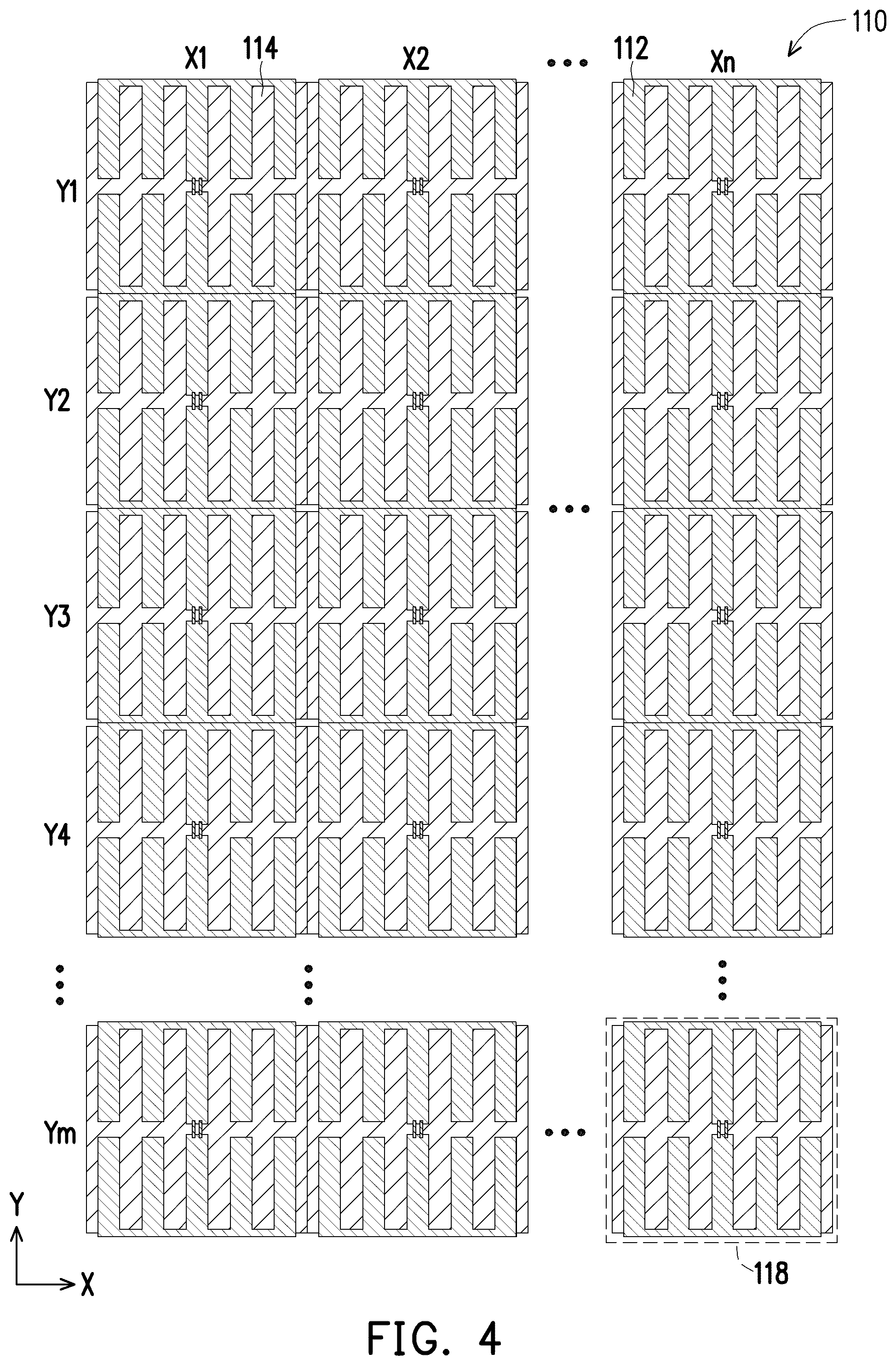 Patent US12417005 Figure 5 – Touch panel with well-designed touch pattern
