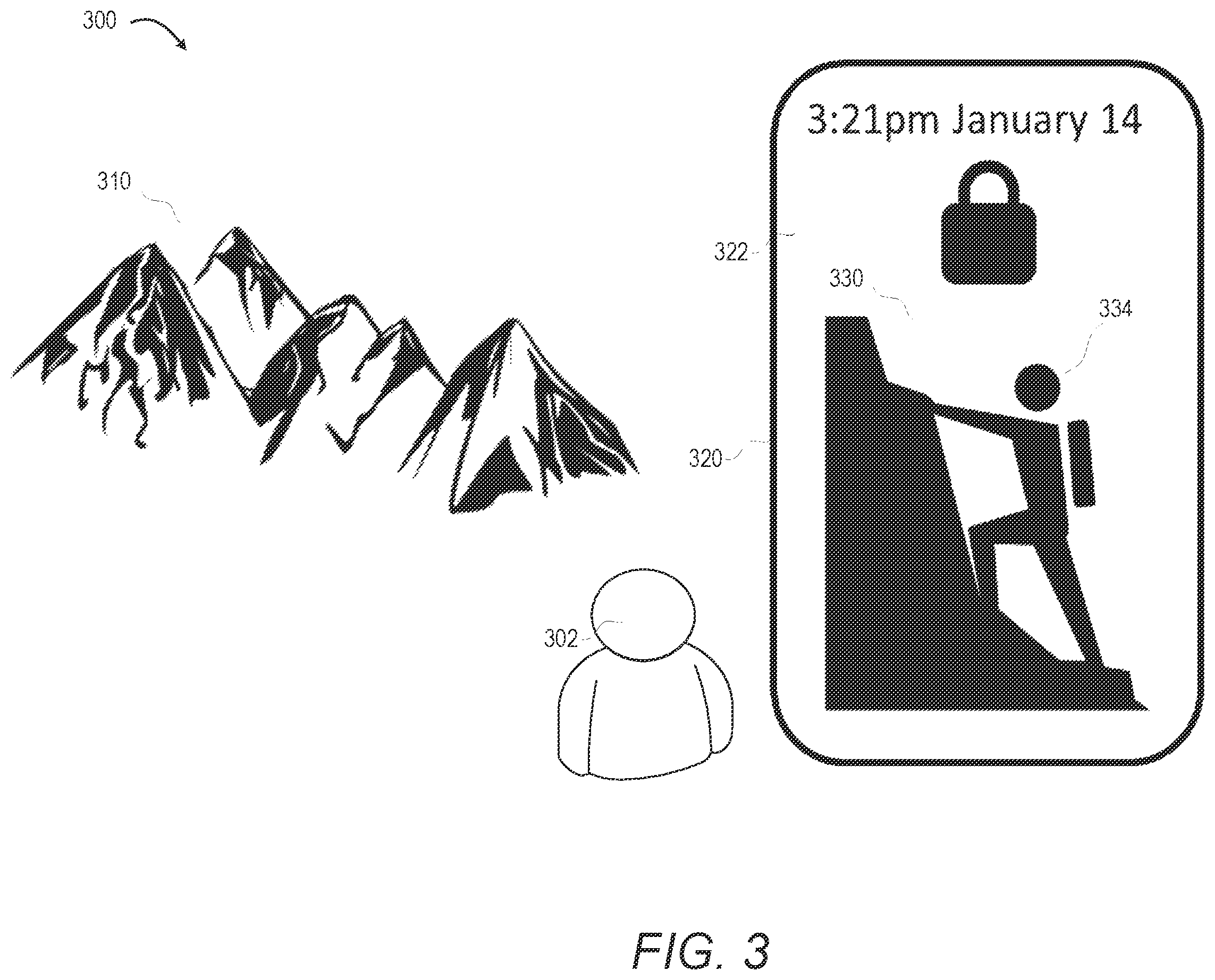 Patent US12417007 Figure 3 – Electronic device display screen customization based on image information