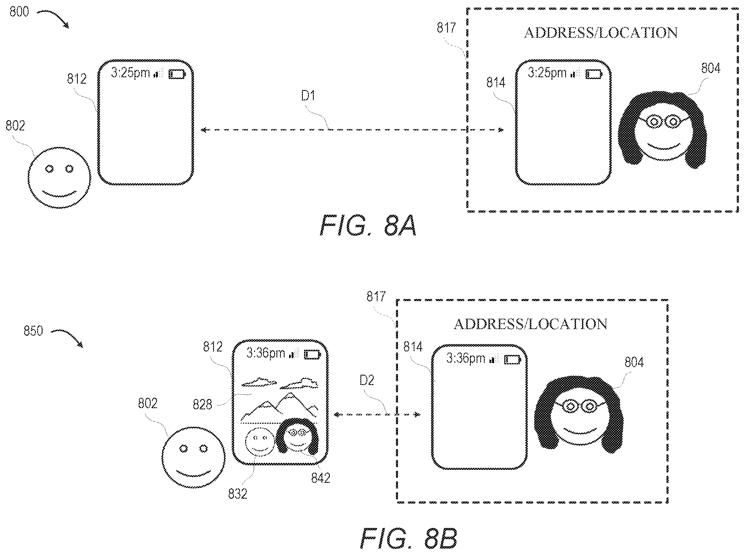 Patent US12417007 Figure 8 – Electronic device display screen customization based on image information