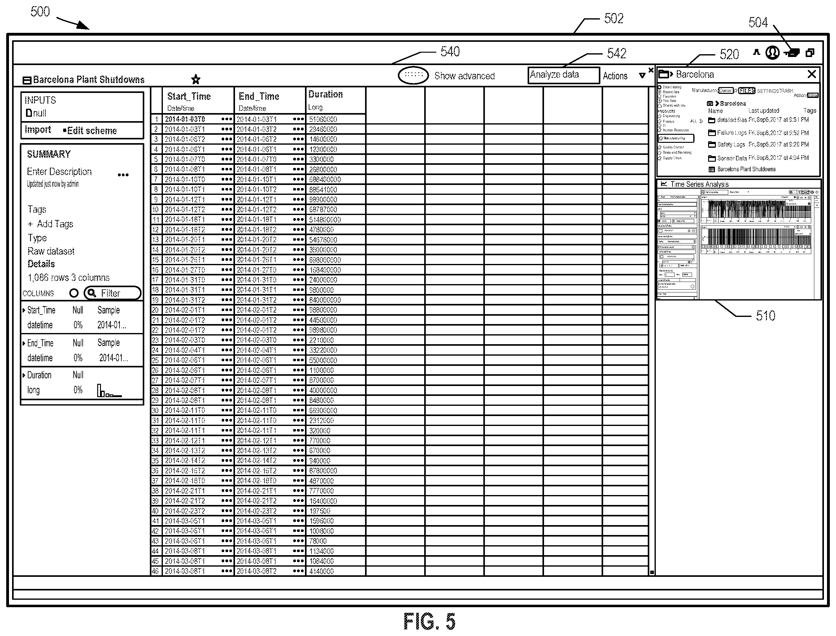 Patent US12417011 Figure 5 – Graphical user interface system