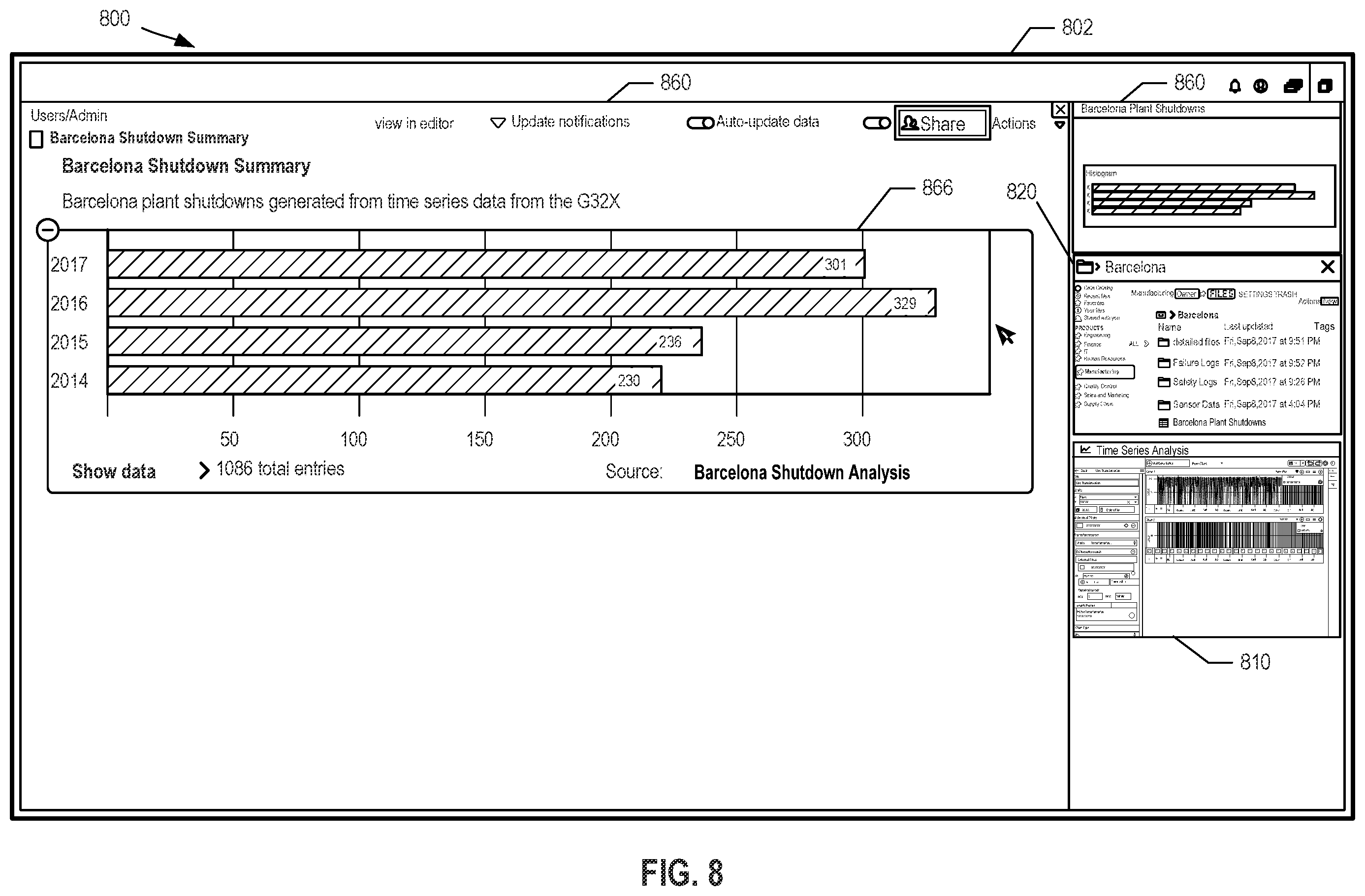 Patent US12417011 Figure 8 – Graphical user interface system