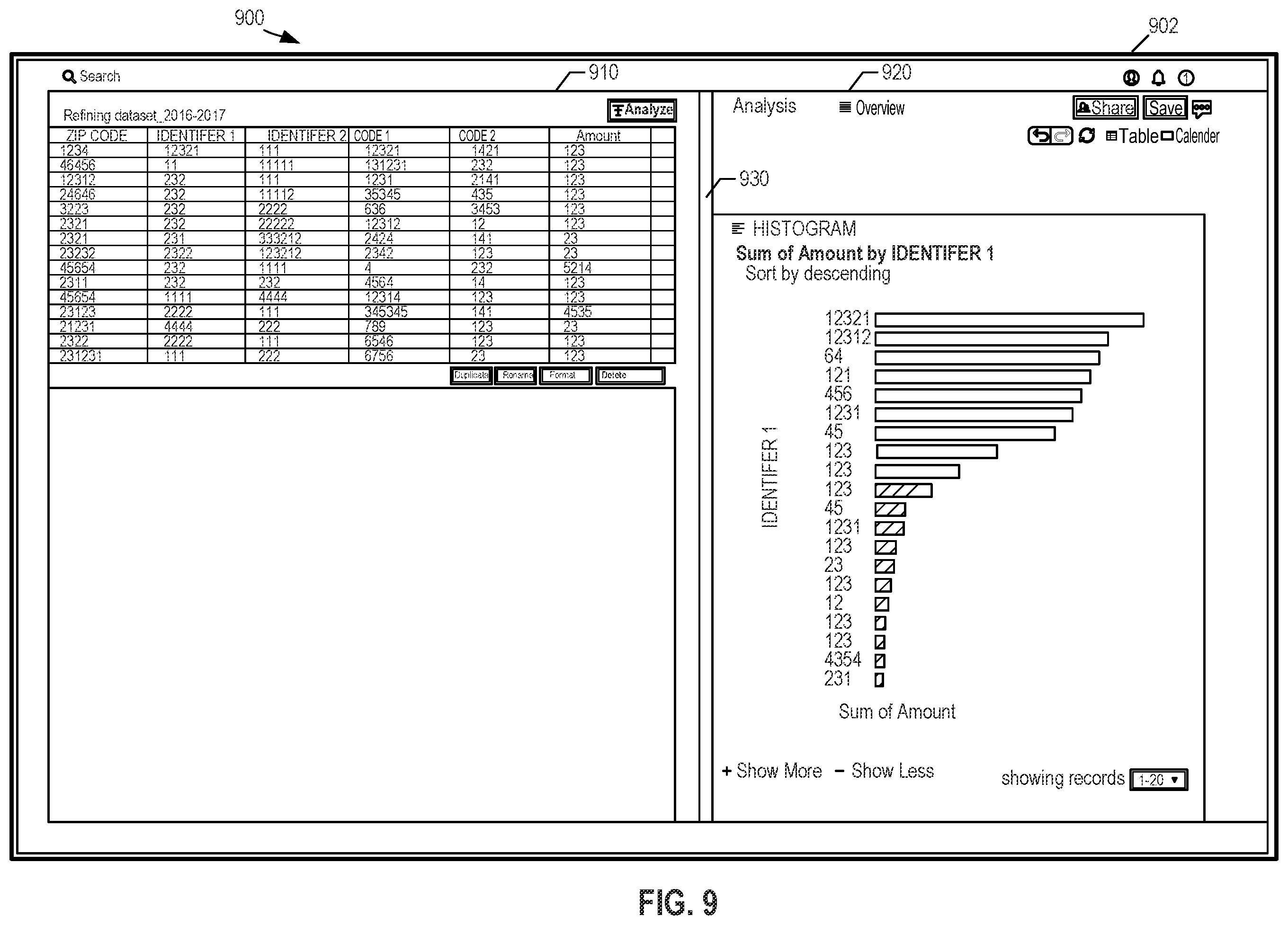 Patent US12417011 Figure 9 – Graphical user interface system