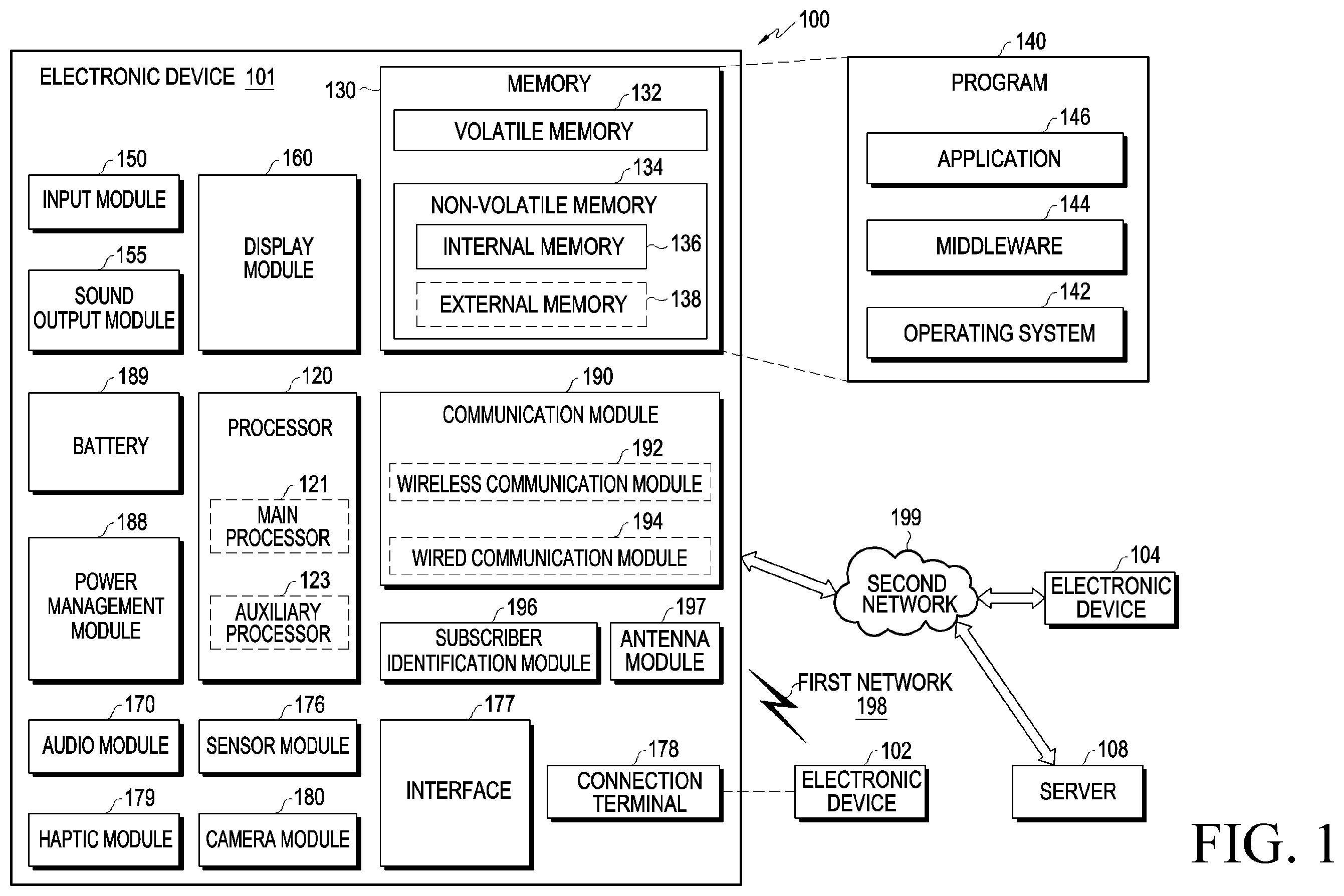 Patent US12417012 — Electronic device supporting multiple windows and method of controlling the same — Figure 1