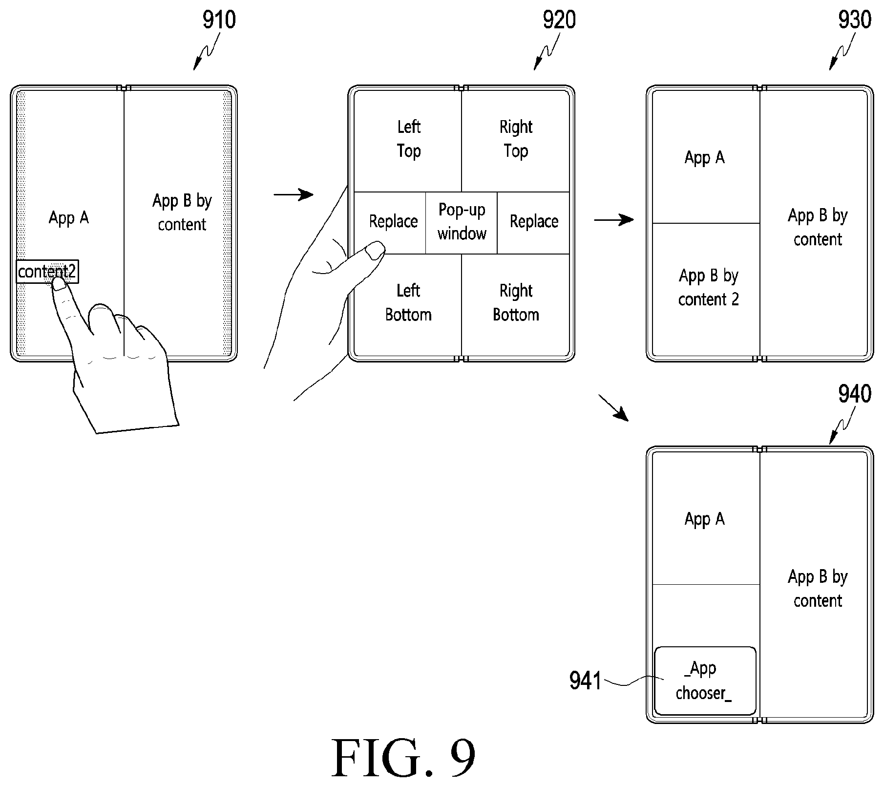 Patent US12417012 Figure 10 – Electronic device supporting multiple windows and method of controlling the same