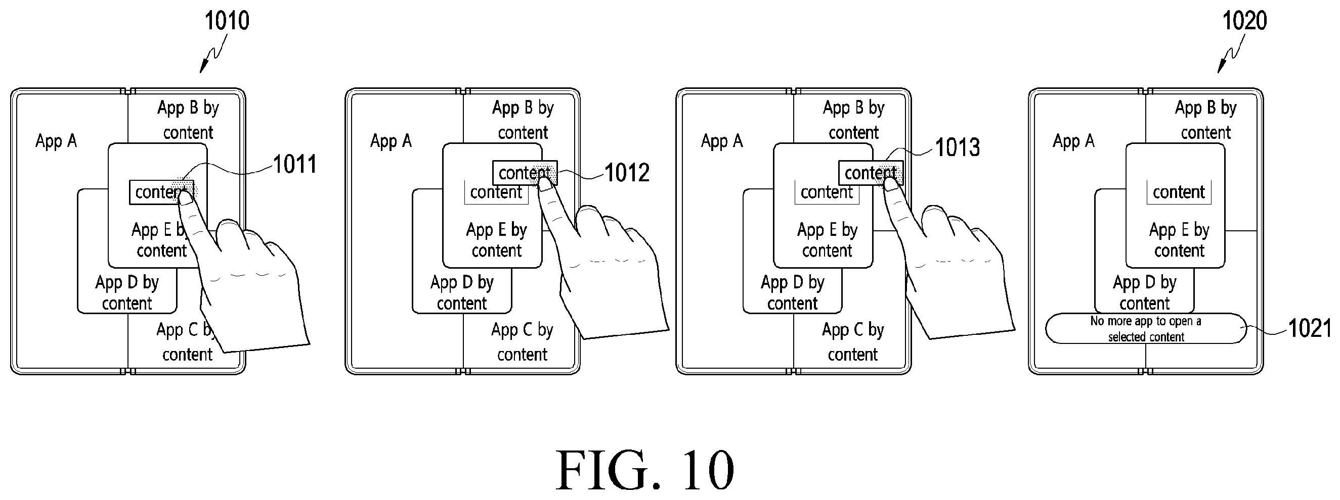 Patent US12417012 Figure 11 – Electronic device supporting multiple windows and method of controlling the same
