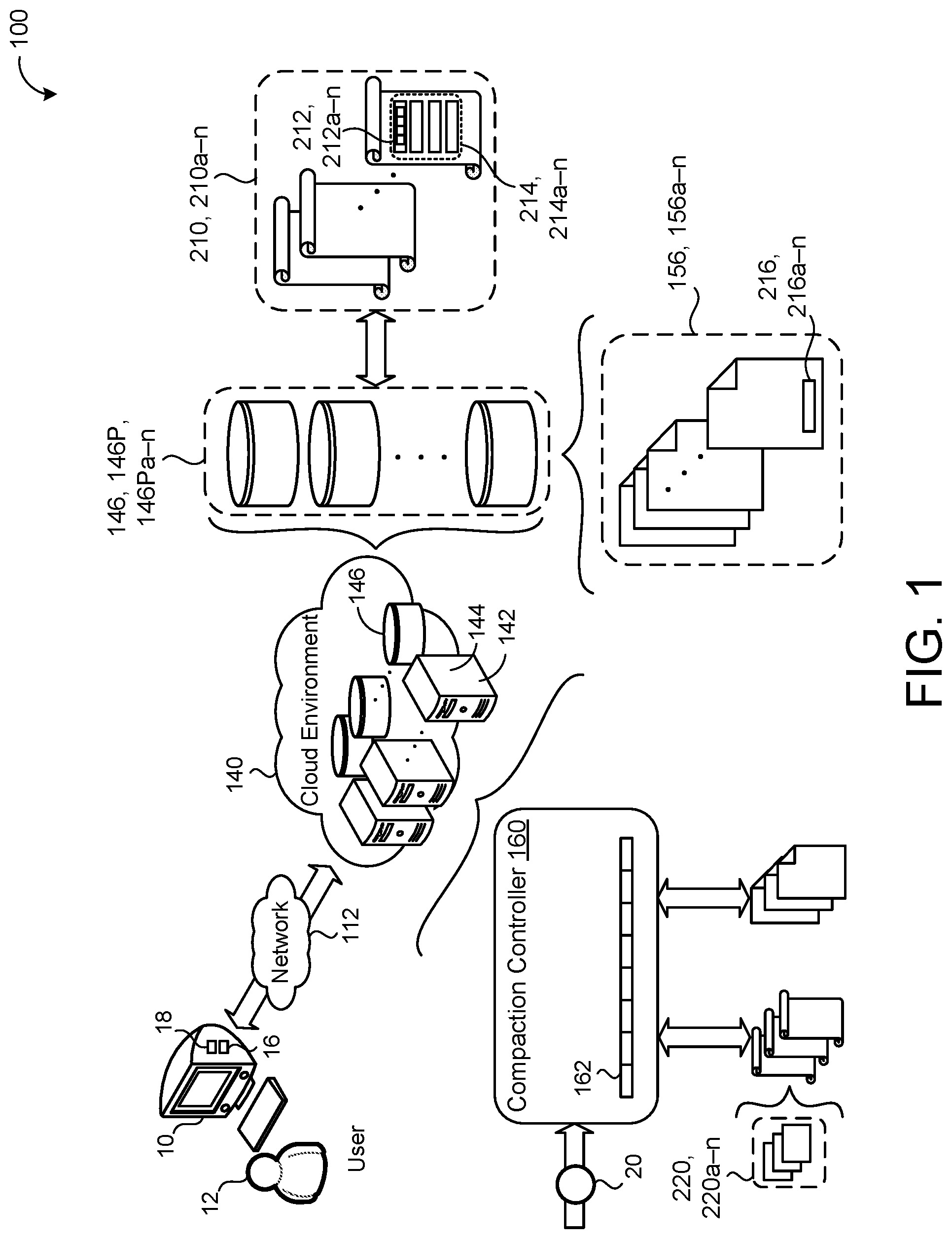 Patent US12417016 Figure 1 – Garbage-collection in log-based block devices with snapshots