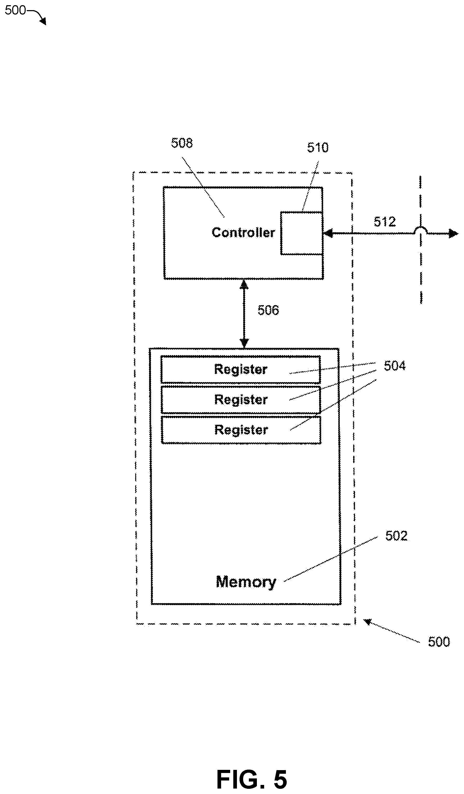 Patent US12417022 Figure 5 – Extended utilization area for a memory device