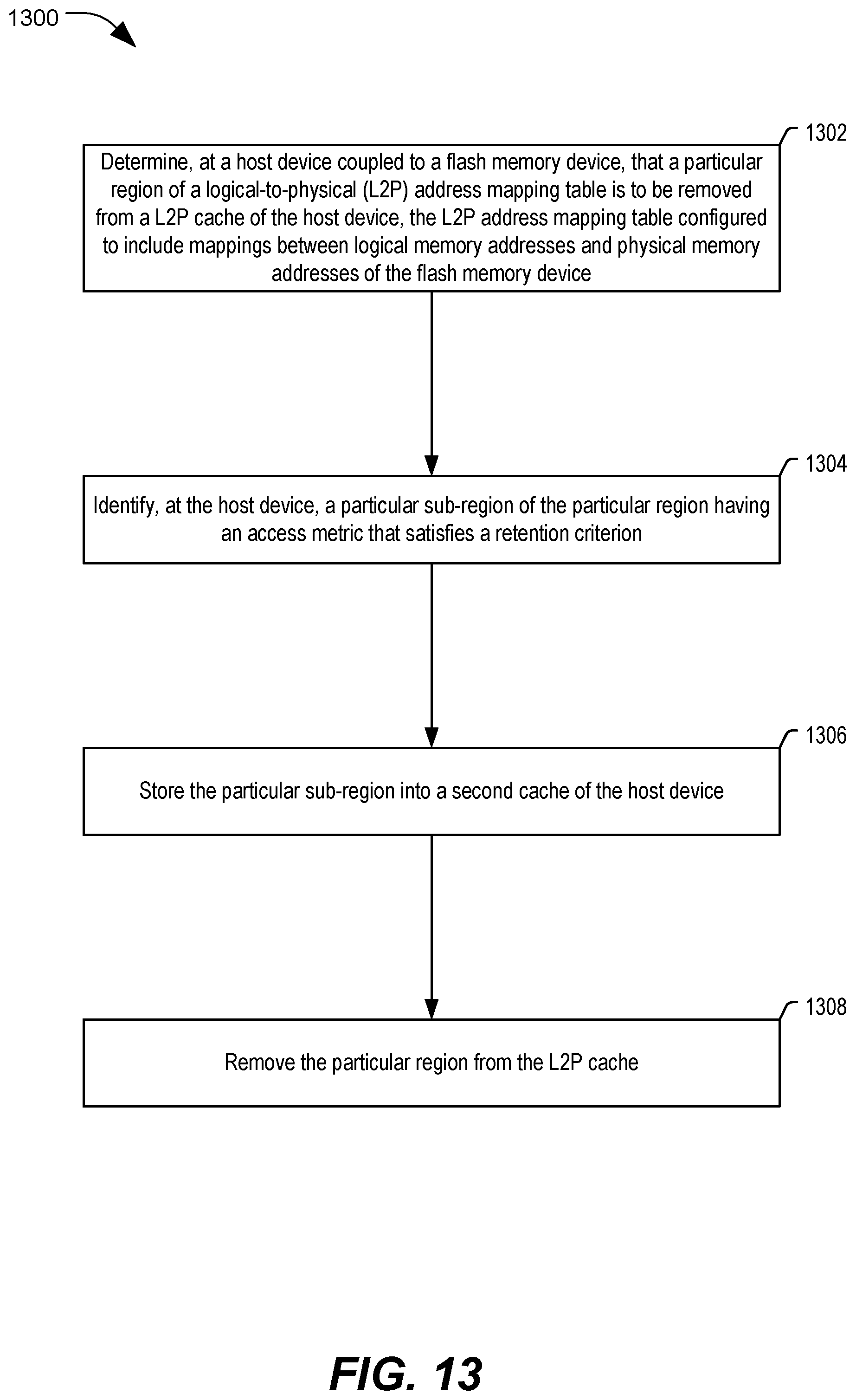 Patent US12417023 Figure 13 – Host device caching of flash memory address mappings
