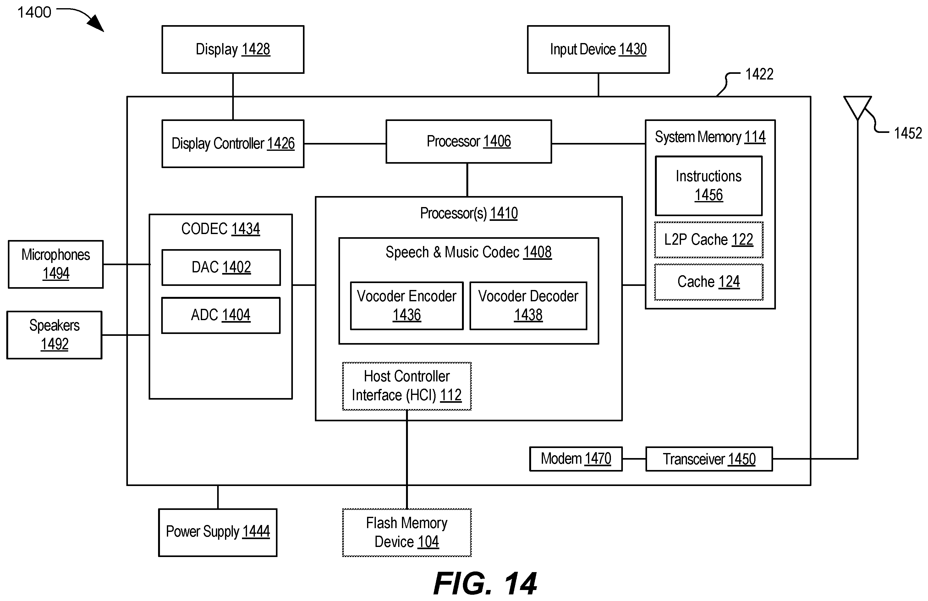 Patent US12417023 Figure 14 – Host device caching of flash memory address mappings