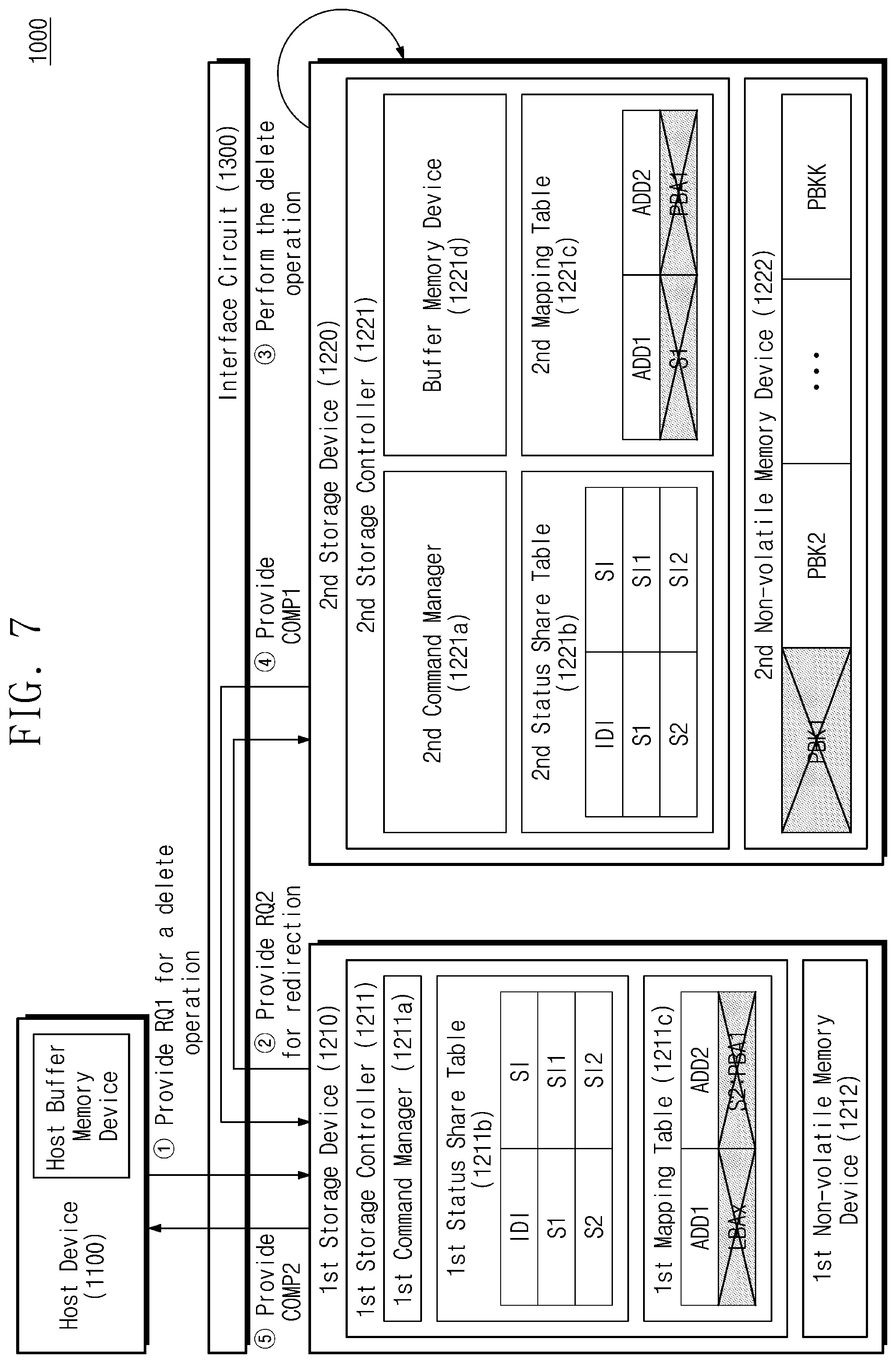 Patent US12417045 Figure 7 – Electronic device storing mapping information and method of operating the same