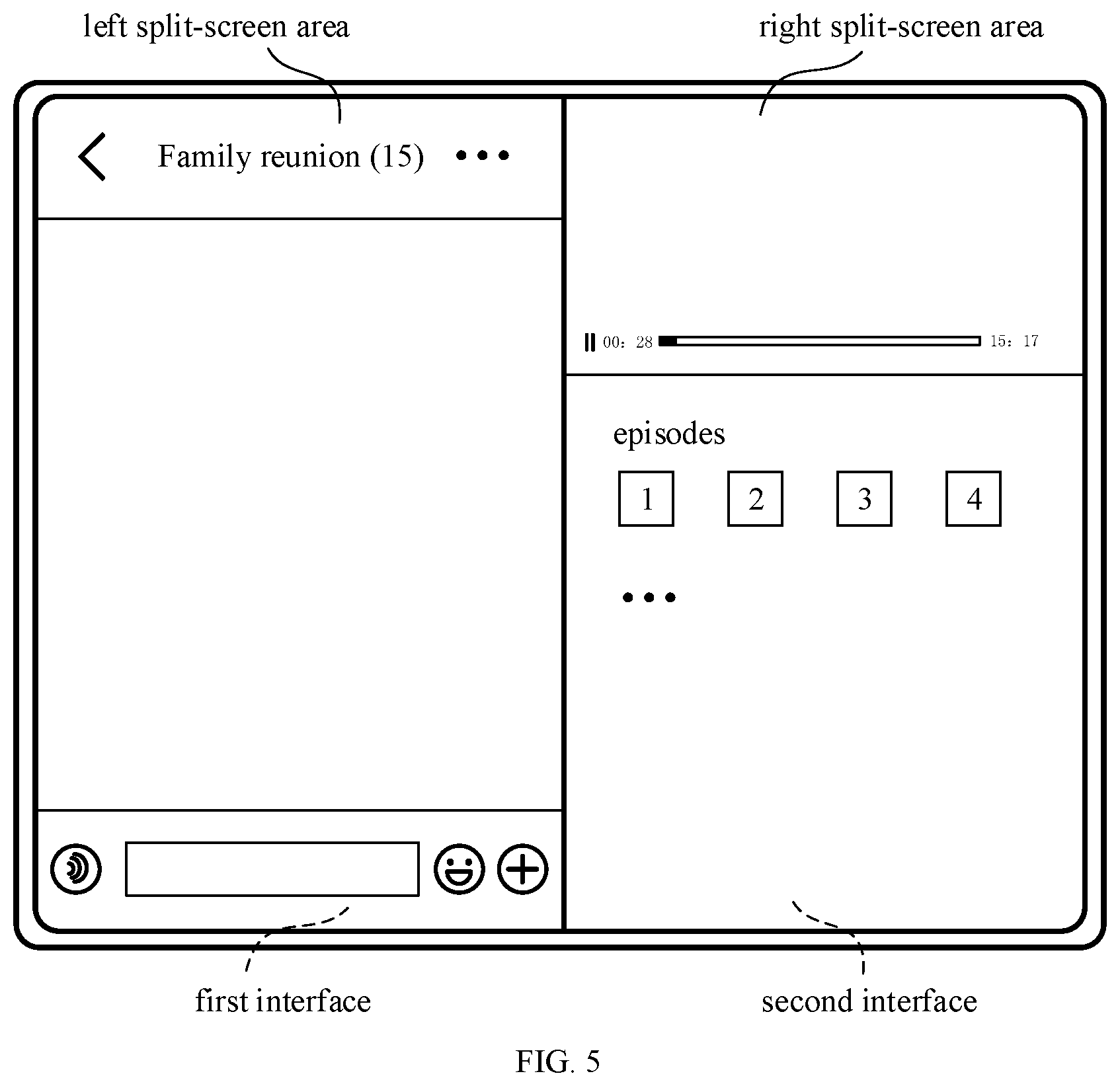 Patent US12417059 Figure 5 – Method and apparatus for split-screen display, electronic device and computer readable storage medium