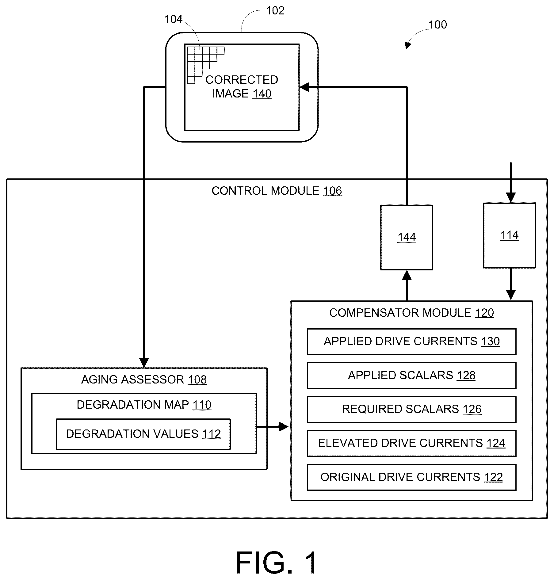 Patent US12417061 Figure 1 – Correcting imagery with differential applied scalars