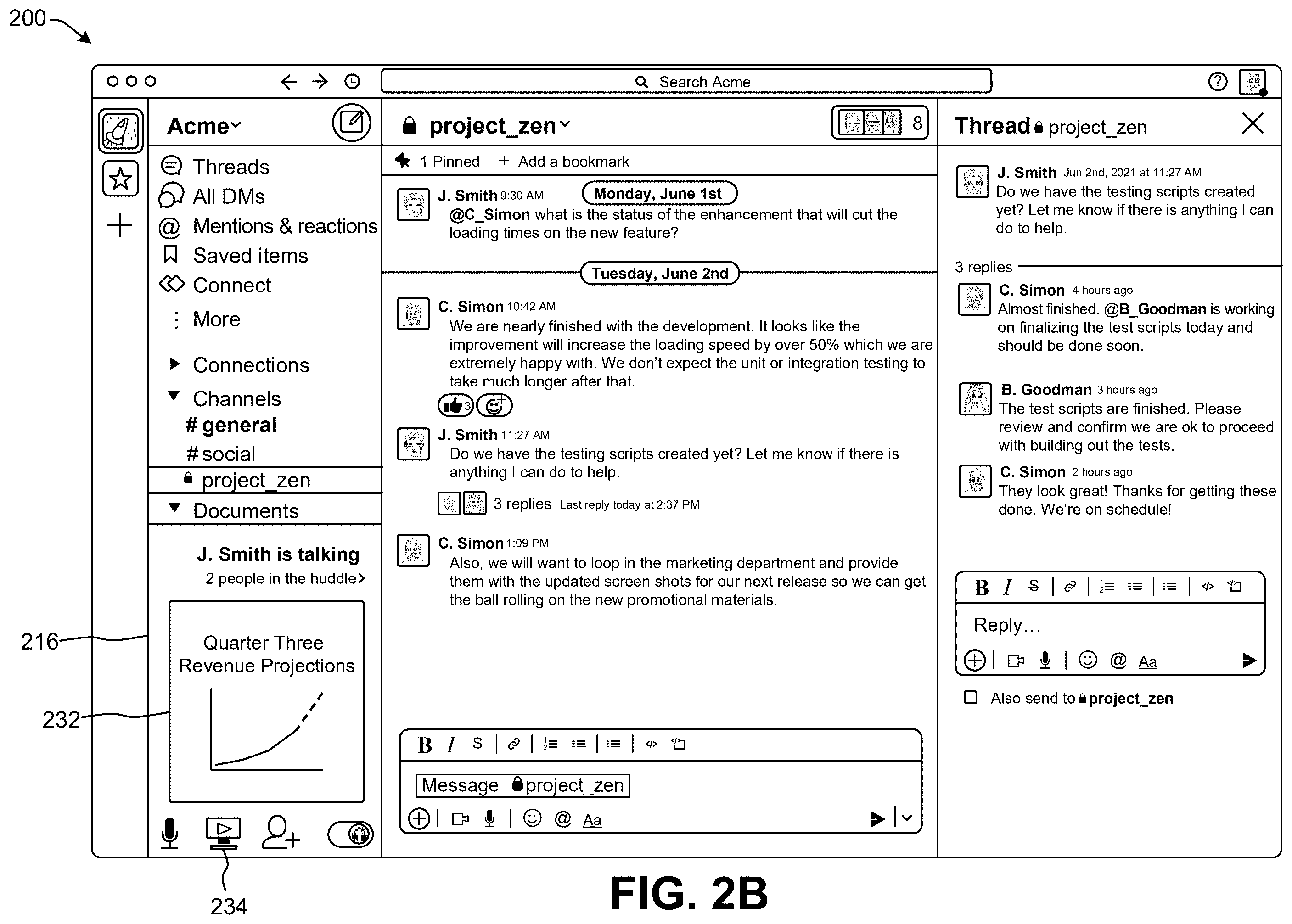 Patent US12417063 Figure 3 – Displaying a communication platform summary