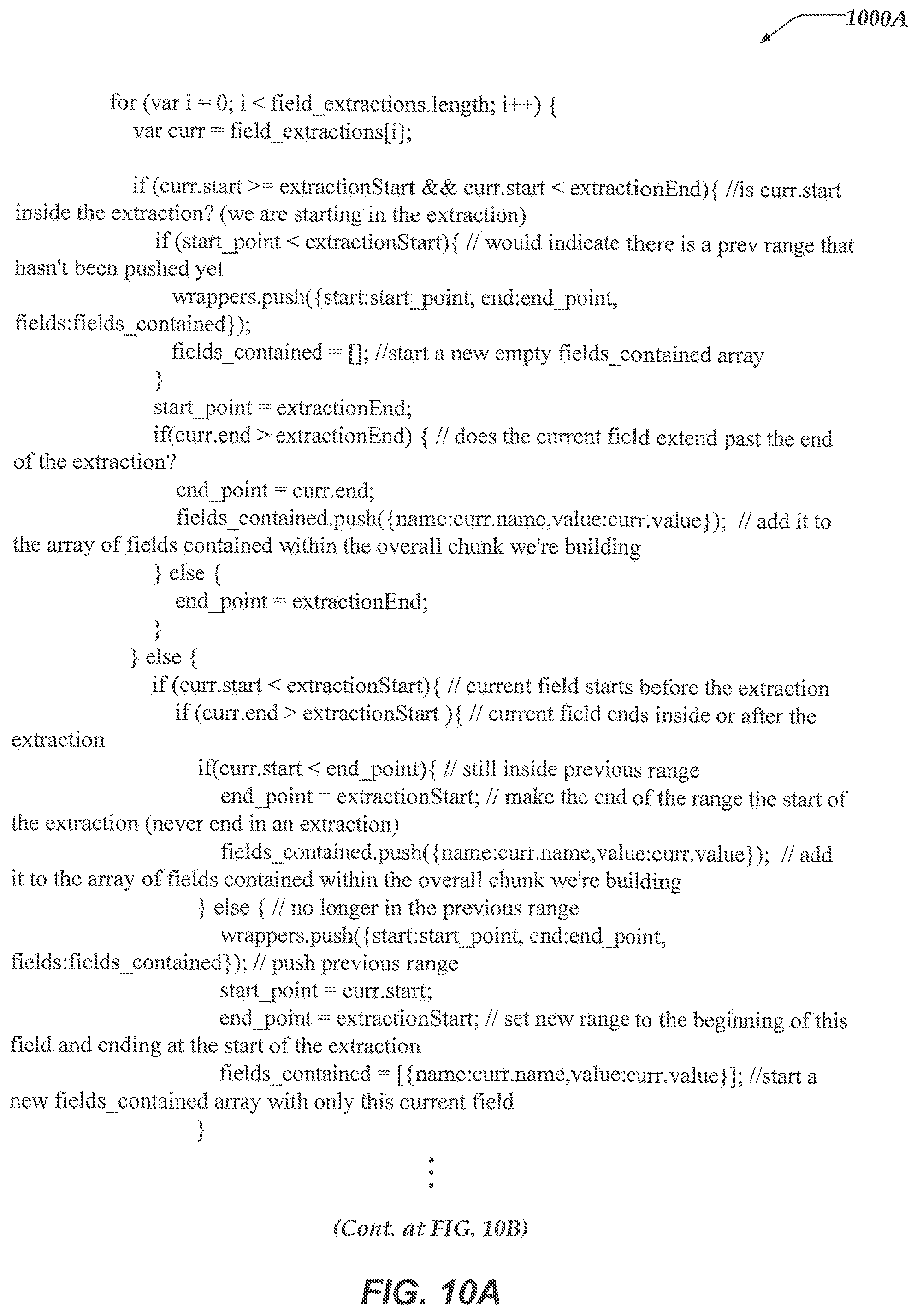 Patent US12417074 Figure 13 – Updating event records based on user edited extraction rule