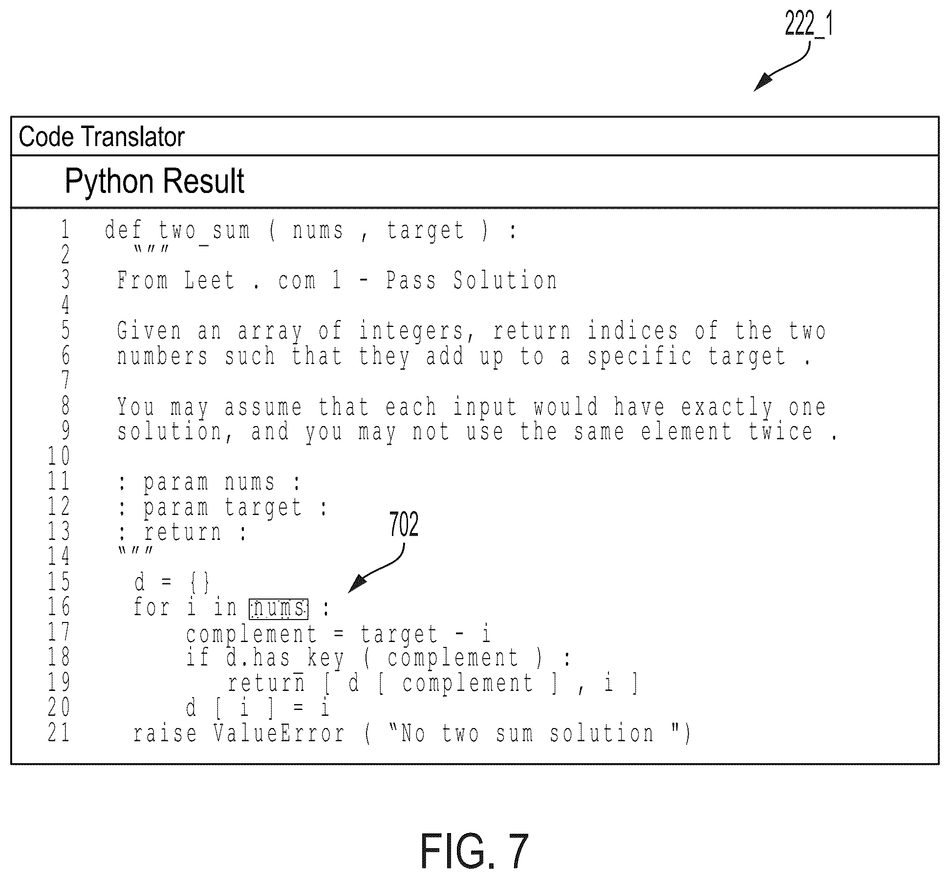 Patent US12417079 Figure 7 – Interactive editing of a machine-generated document