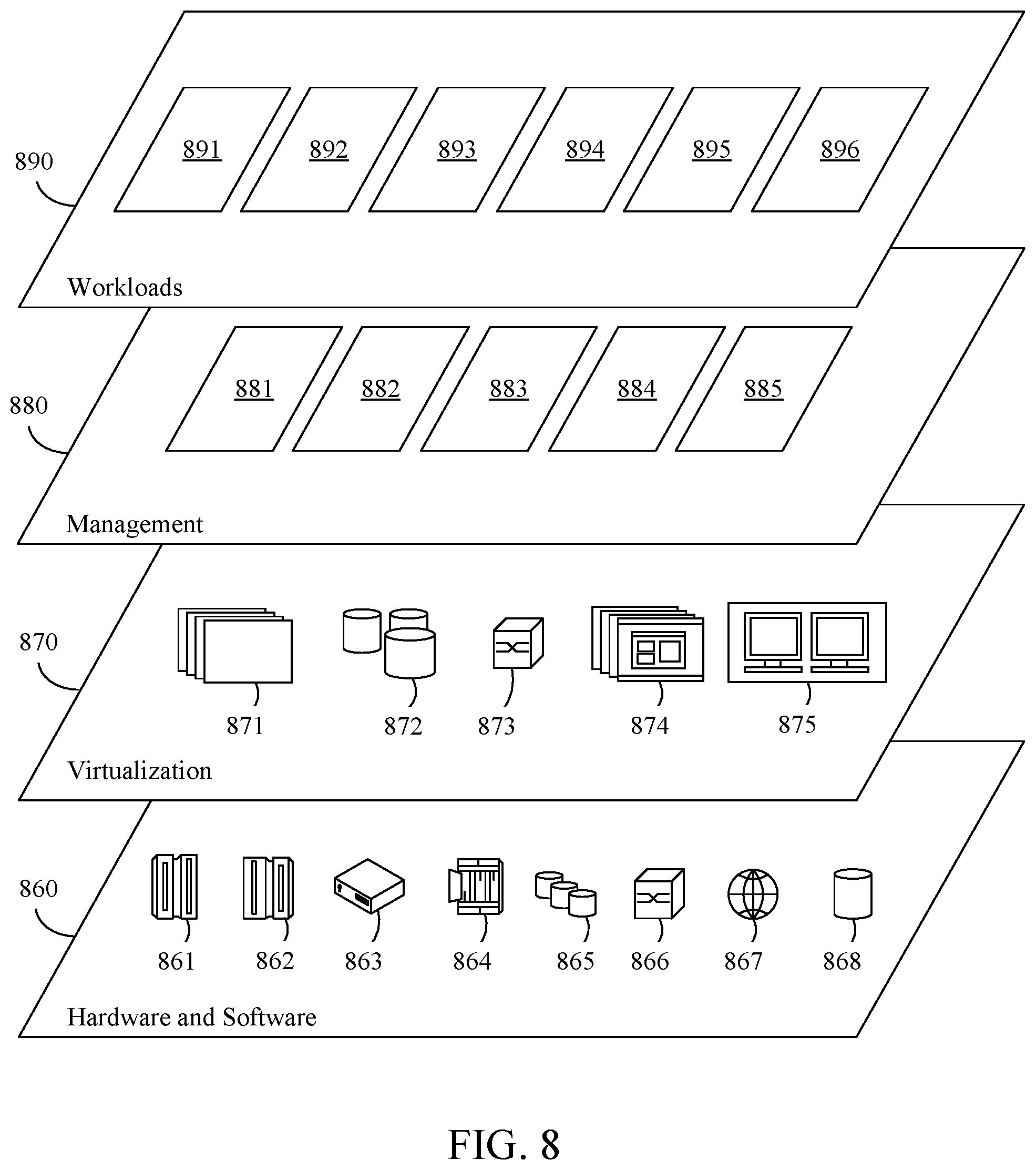 Patent US12417111 Figure 8 – Intelligent container configuring using augmented reality